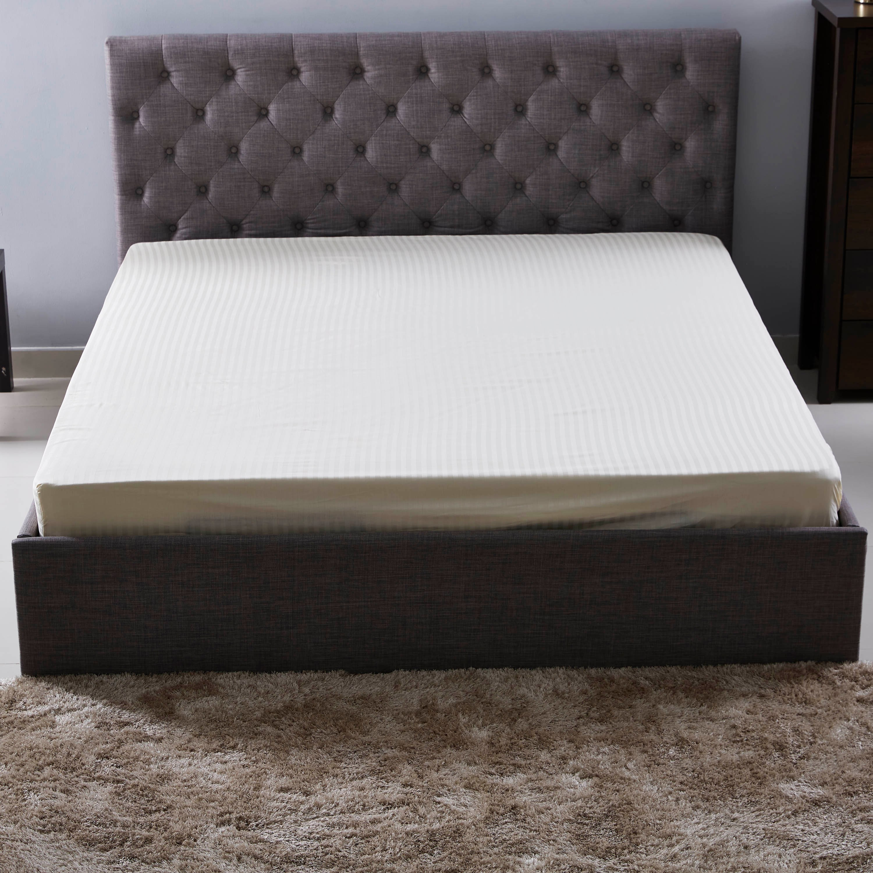 Hamilton Cotton Satin Stripe Super King Fitted Sheet - 200x200+25 cm-hbxhomeware-hbxbedroom-image-2