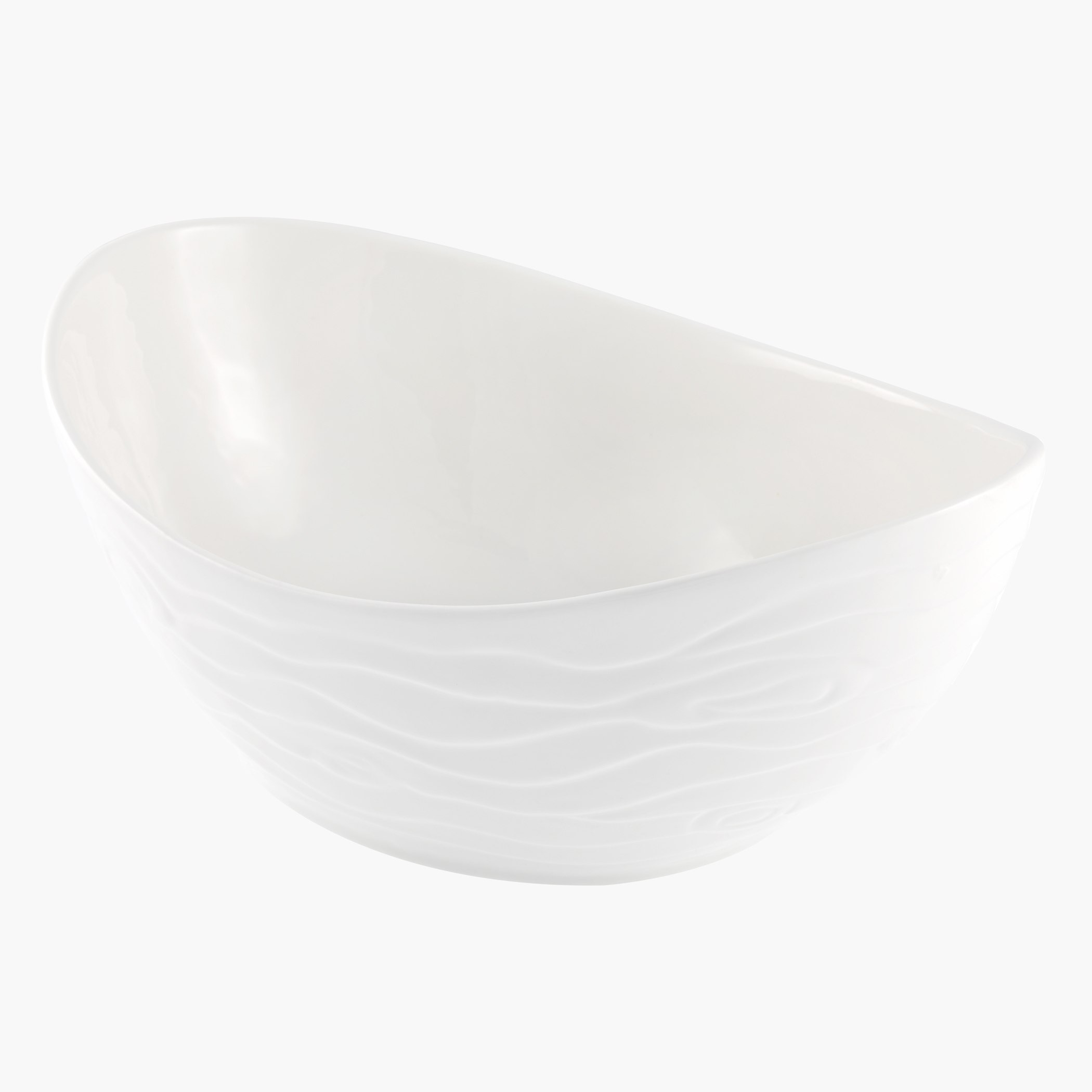 وعاء بورسلان بيضاوي مموج - 30 سم-hbxdecorandfurnishings-tabletop-serveware-image-1