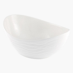 Waves Porcelain Oval Bowl - 30 cms