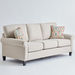 Angelic Oakwood 3-Seater Fabric Sofa with 2 Cushions-Sofas-thumbnail-7