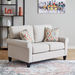 Angelic Oakwood 2-Seater Fabric Sofa with 2 Cushions-Sofas-thumbnail-1