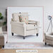 Angelic Oakwood Fabric Sofa with Cushion-Armchairs-thumbnail-11