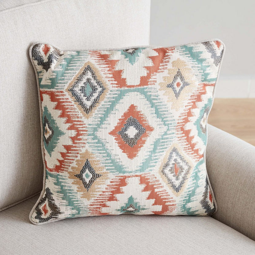 Angelic Oakwood Fabric Sofa with Cushion-Sofas-image-2