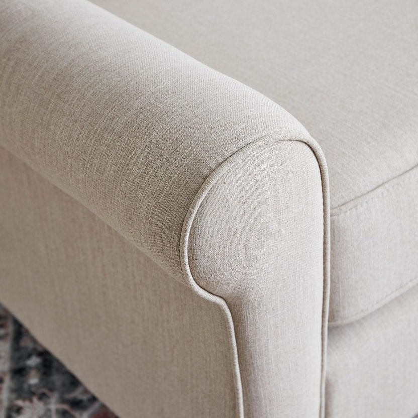 Angelic Oakwood Fabric Sofa with Cushion-Sofas-image-4