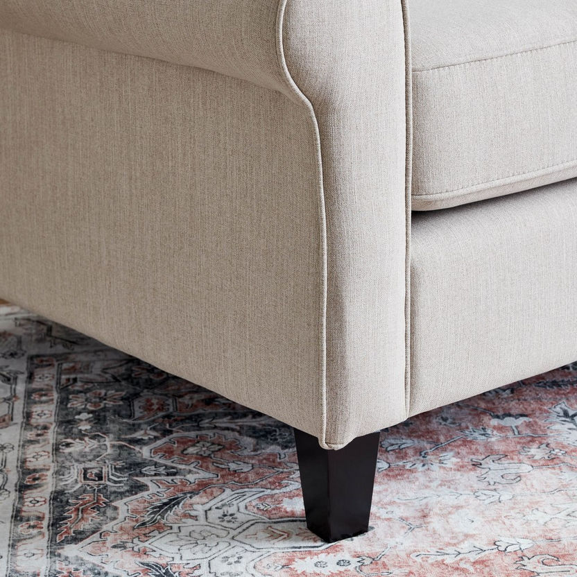 Angelic Oakwood Fabric Sofa with Cushion-Sofas-image-5