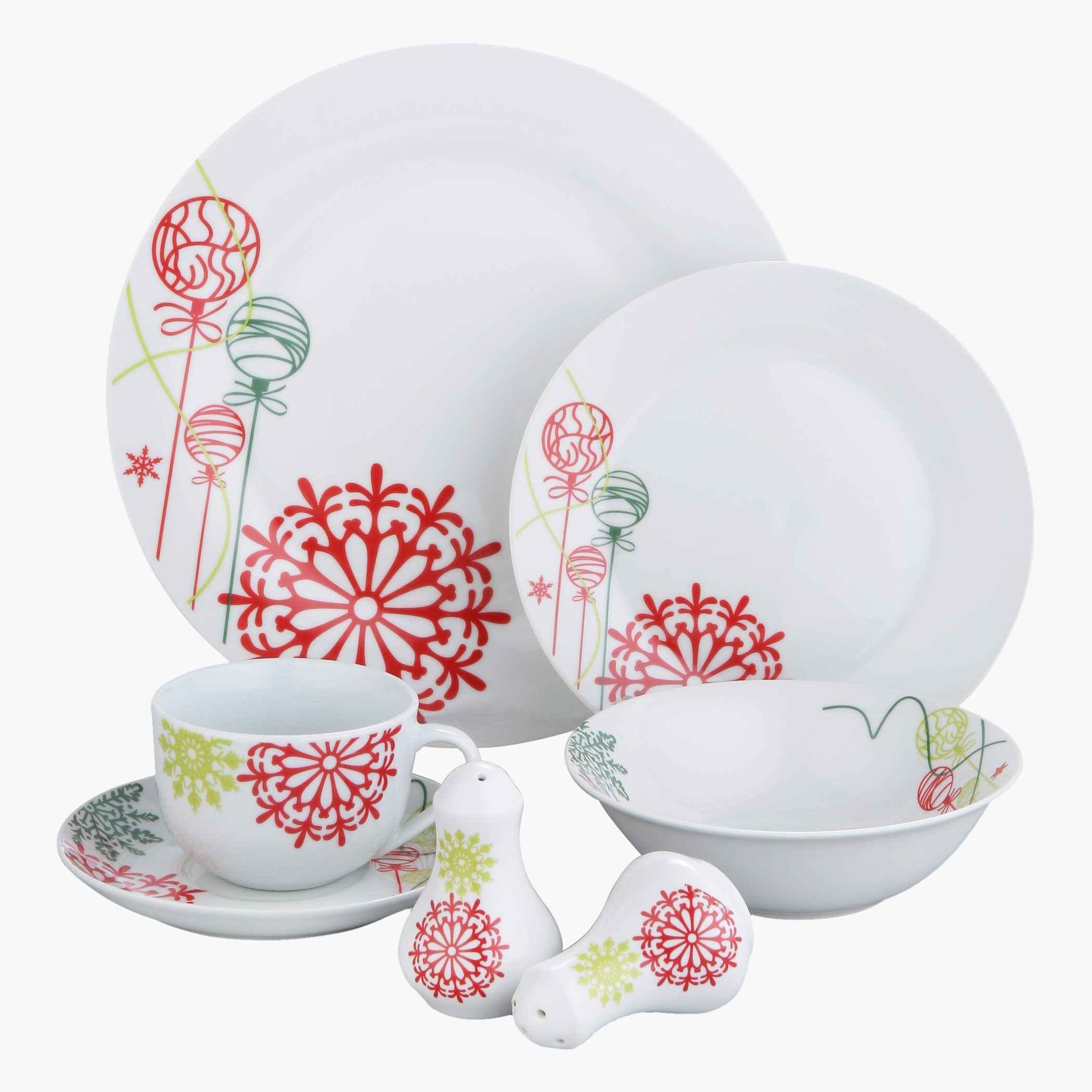 طقم مستلزمات المائدة بنقش أزهار من 22 قطعة-hbxhomeware-hbxkitchen-image-1