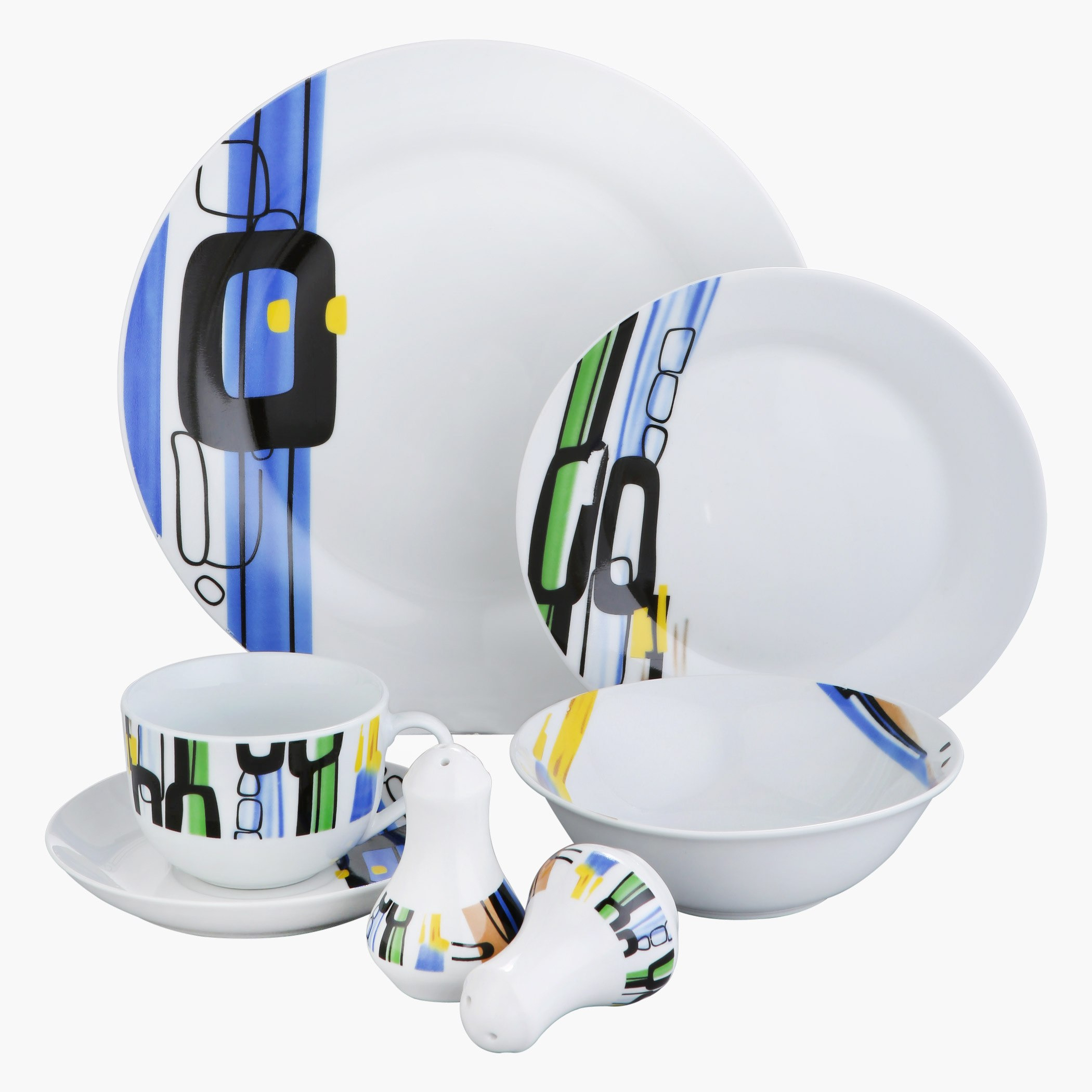 طقم مستلزمات المائدة بتصميم مستدير ريبون من 22 قطعة-hbxhomeware-hbxkitchen-image-1