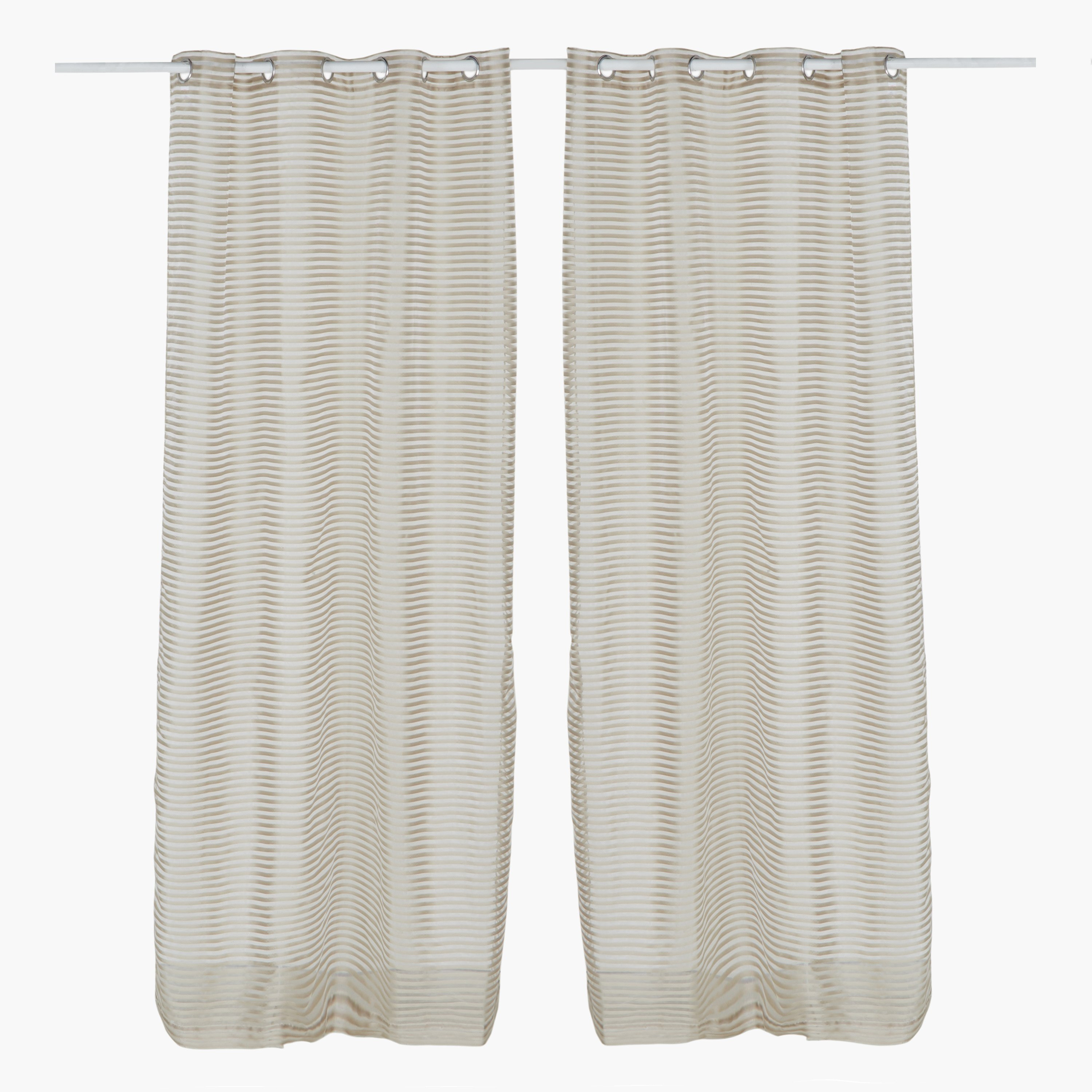 طقم ستائر شفّافة من قطعتين كلاوديا - 140x240 سم-hbxbedroom-windowcoverings-curtains-image-1
