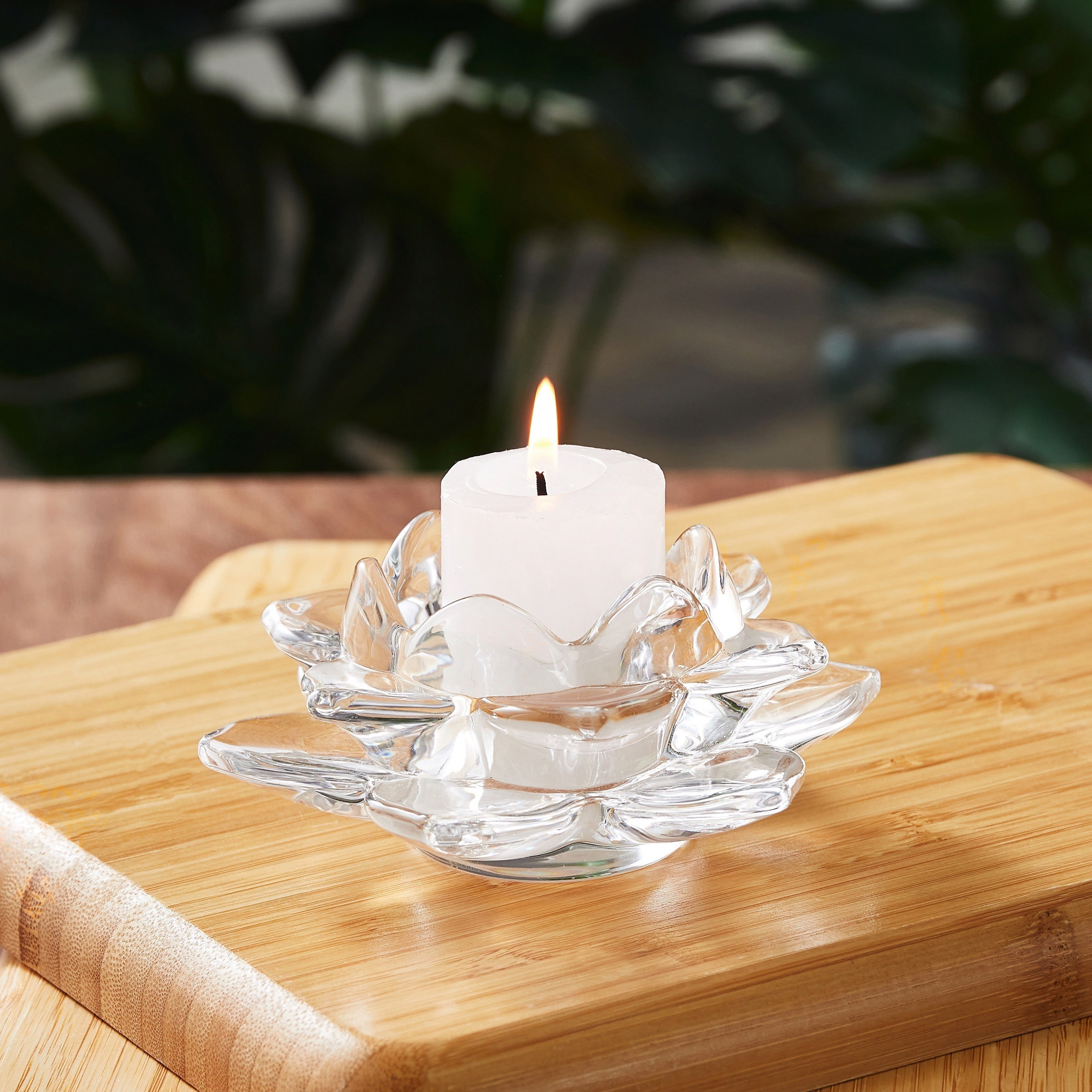حامل شموع صغيرة بشكل زهرة اللوتس-hbxlivingroom-decorandaccessories-candleholders-image-1