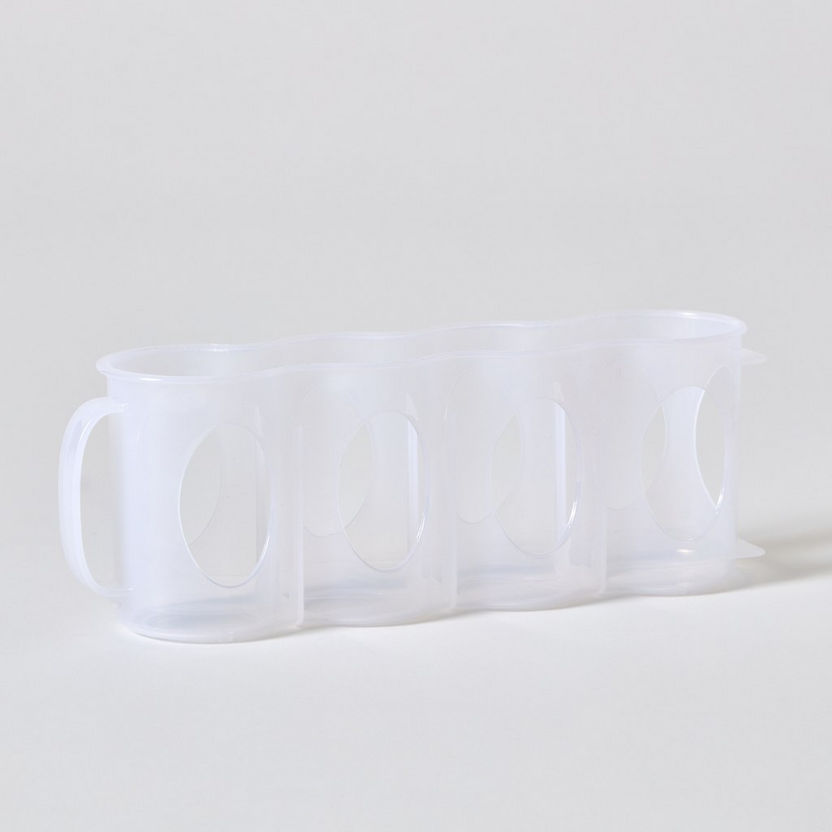 Cutout Detail 4-Section Can Holder with Handle-Containers and Jars-image-5