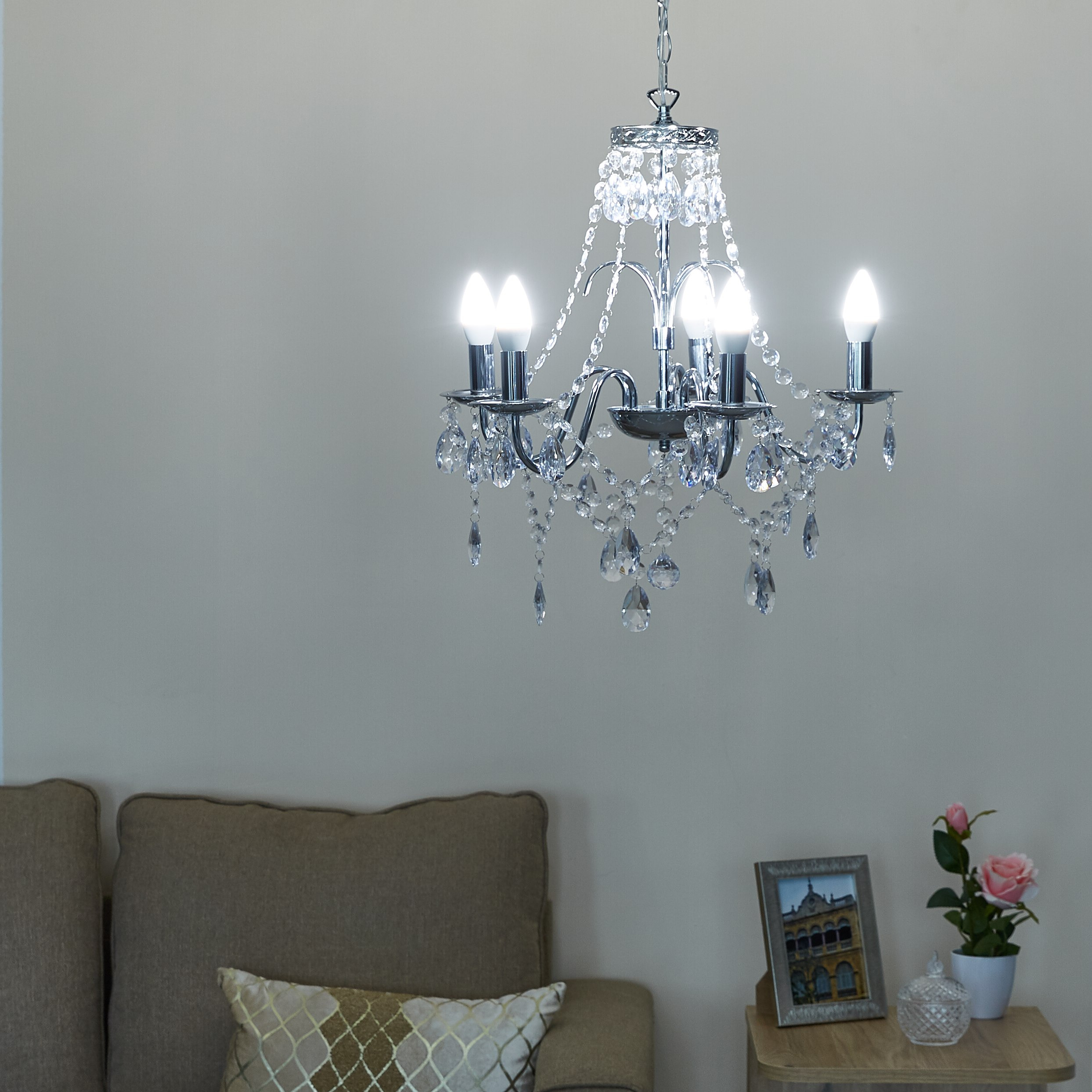 ثريا مزينة بـ5 مصابيح من رويال - 150 سم-hbxhomeware-hbxdecorandfurnishings-image-3