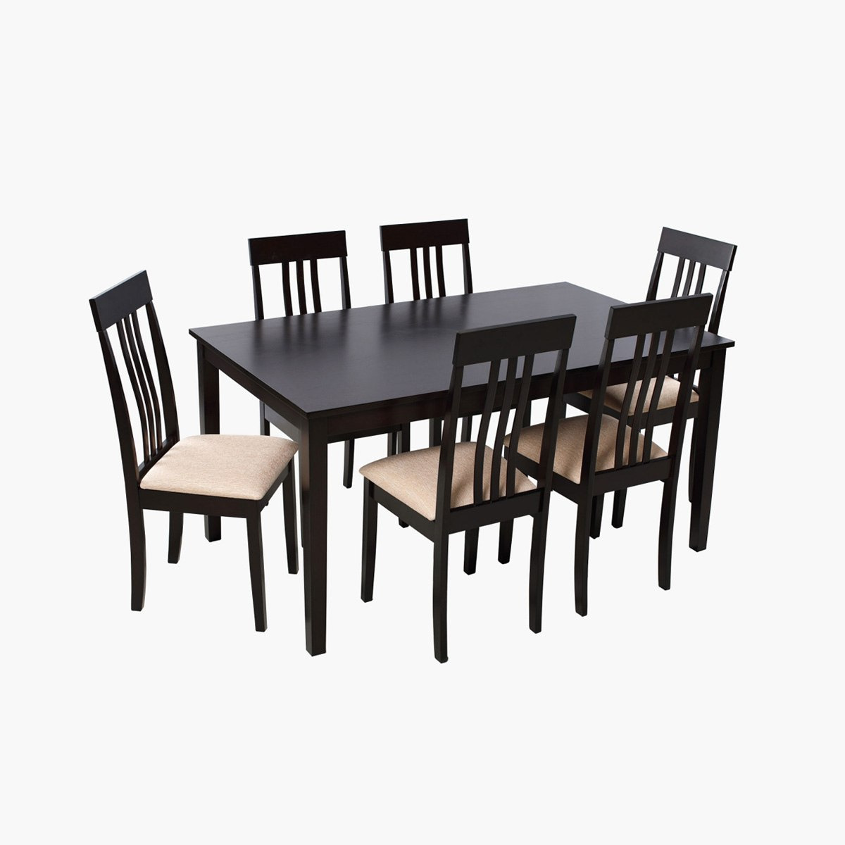طقم طاولة سفرة بستة مقاعد من ألوان-hbxfurniture-diningtablesandsets-diningsets-sixseater-image-1