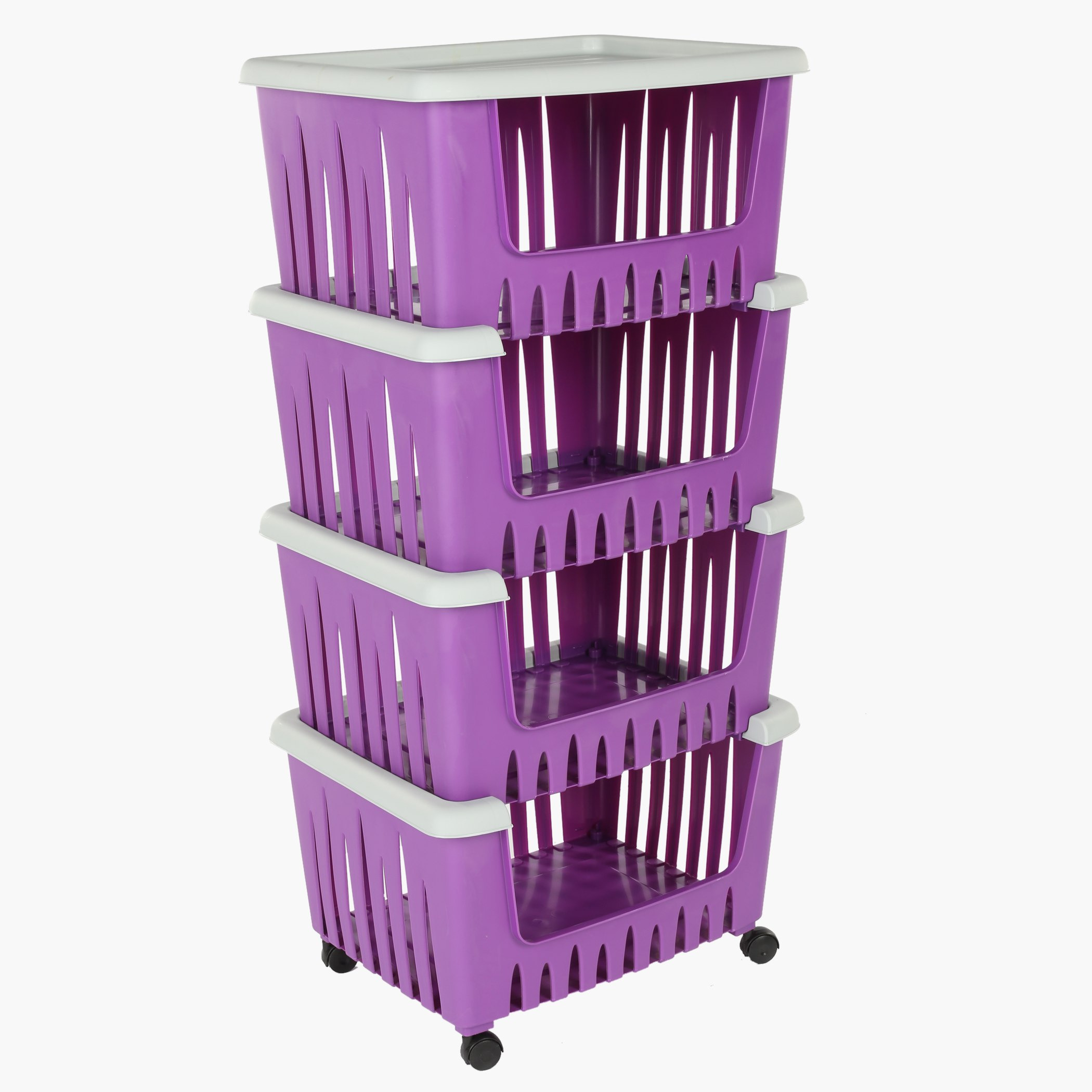 رف تخزين 4 طوابق بعجلات ريني-hbxbedroom-bedroomaccessories-bedroomstorage-image-2