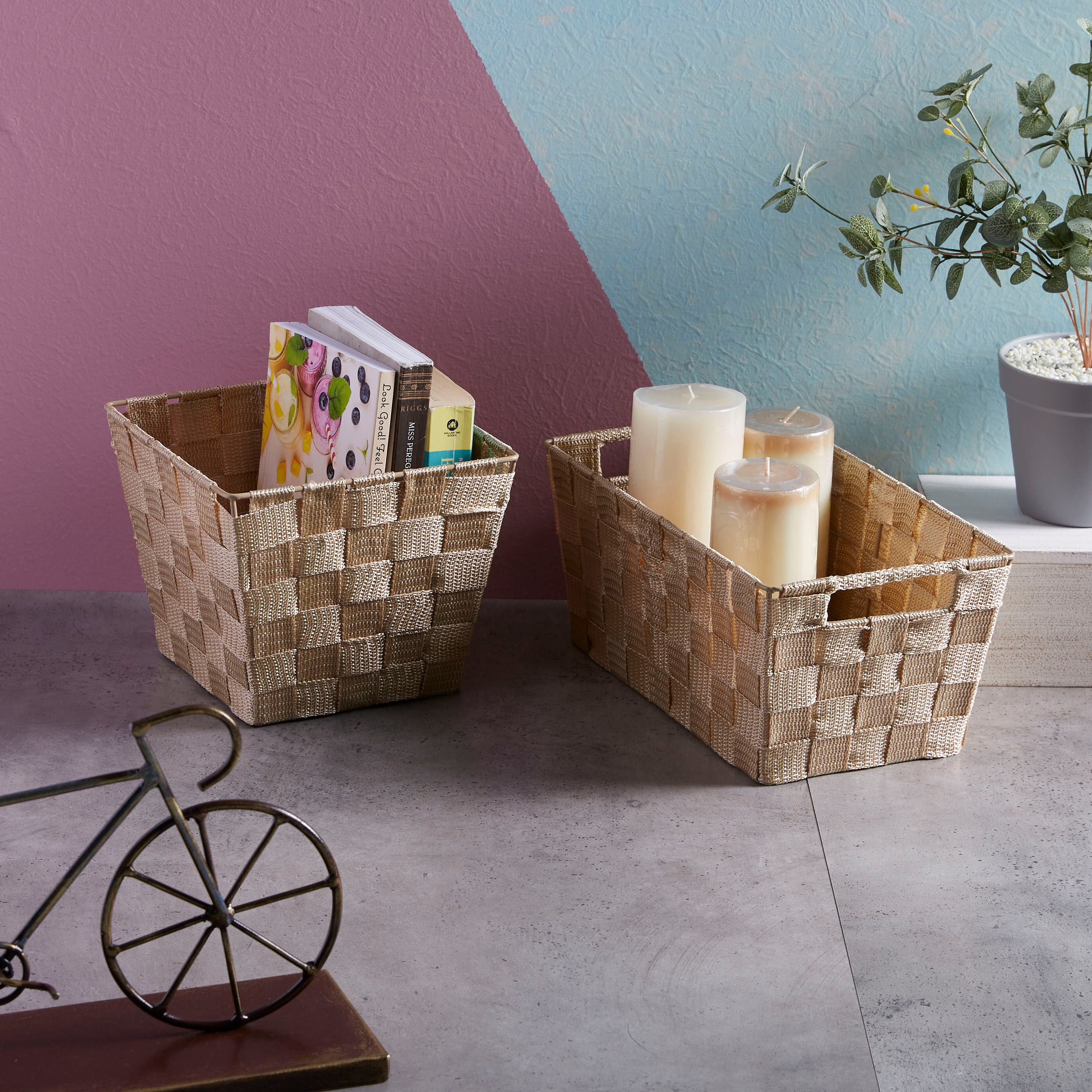 Strap Basket - 29x16 cm-hbxbedroom-bedroomaccessories-bedroomstorage-image-3