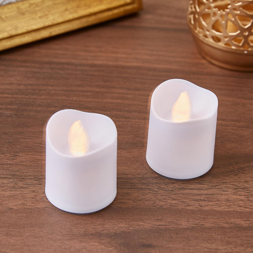 LED Candle Tealight - Set of 2-Decoratives and String Lights-image-1