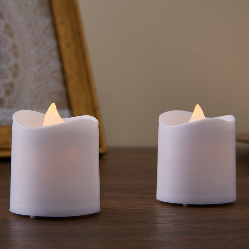LED Candle Tealight - Set of 2-Decoratives and String Lights-image-0
