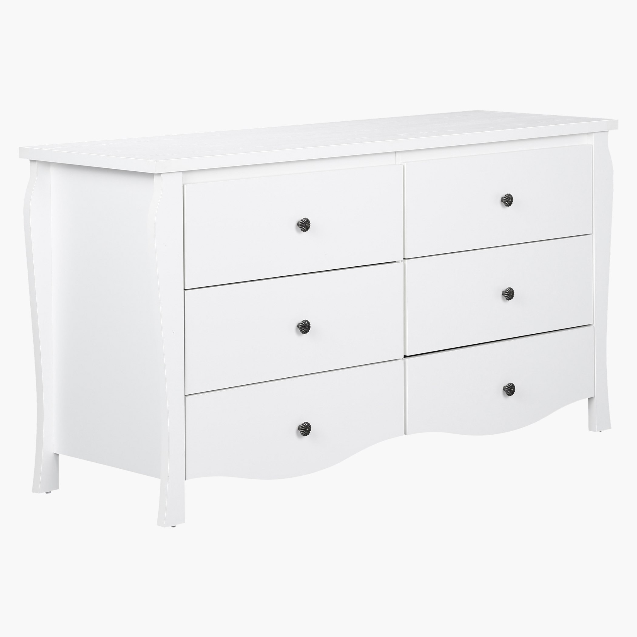 طاولة تزيين كبيرة 6 أدراج دون مرآة من فابريسيو-hbxfurniture-bedroom-dressersandmirrors-image-1