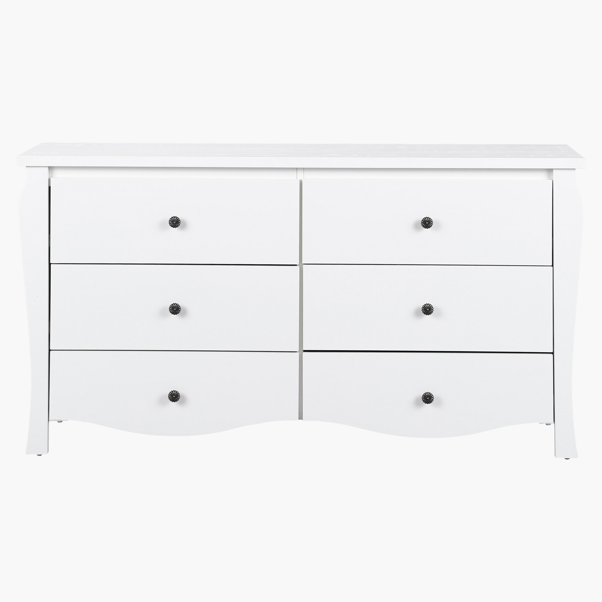 طاولة تزيين كبيرة 6 أدراج دون مرآة من فابريسيو-hbxfurniture-bedroom-dressersandmirrors-image-2