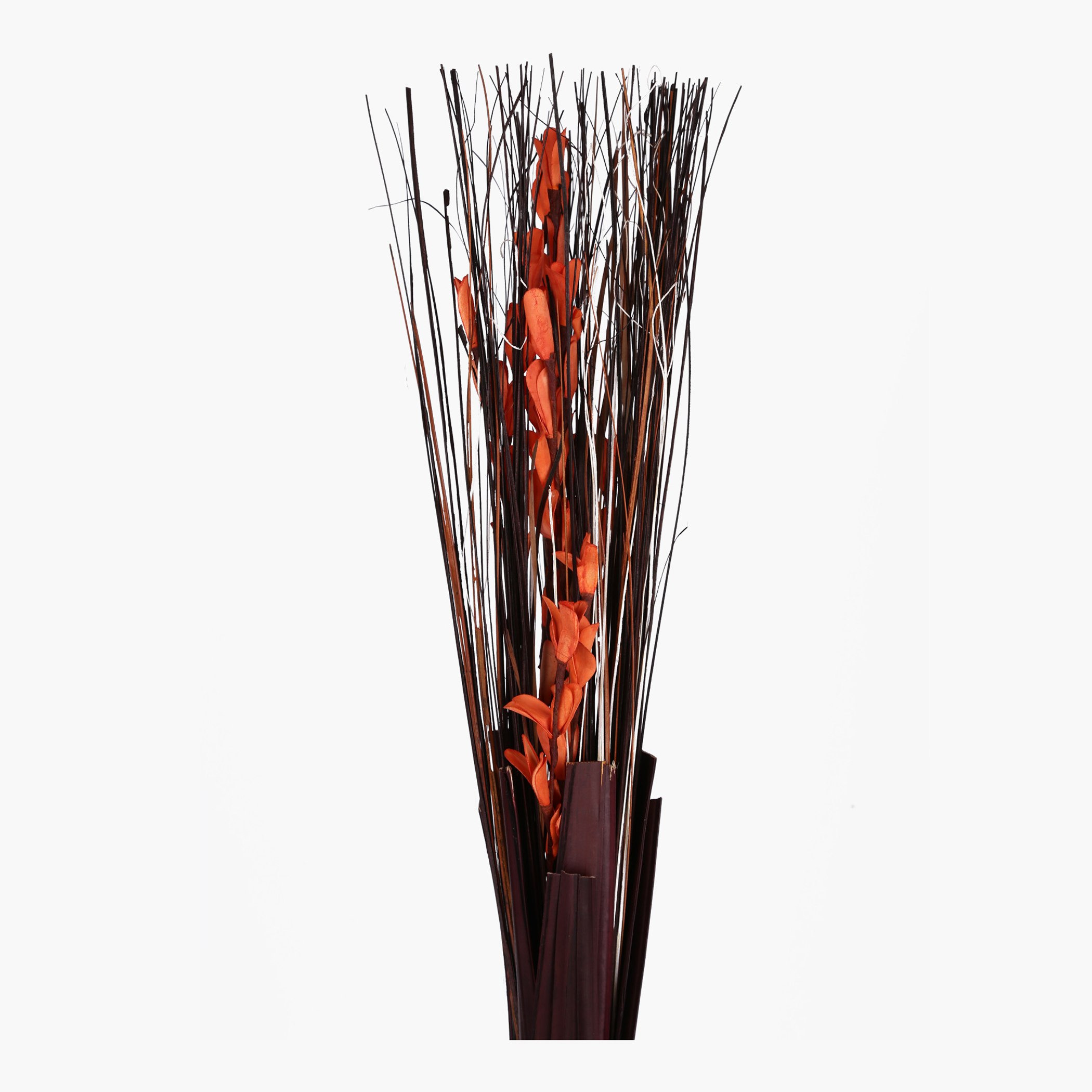 مزهرية بتصميم مستدير وعنق مبروم مع باقة أزهار مجففة من ايلين-hbxdecorandfurnishings-homeaccessories-artificialflowersandplants-image-2