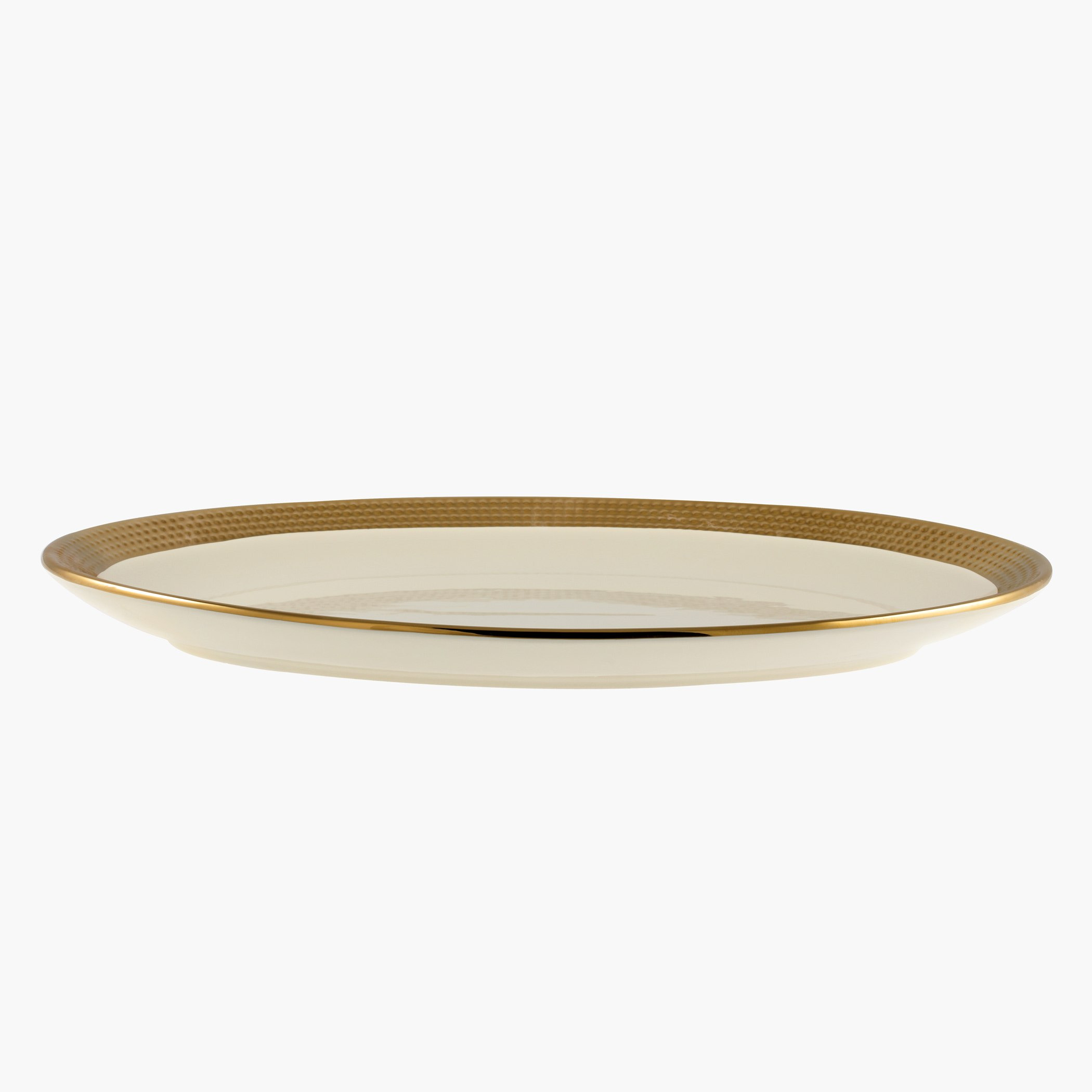 صحن بيضاوي بتصميم منقط من أوروم - 40 سم-hbxdecorandfurnishings-tabletop-serveware-image-1