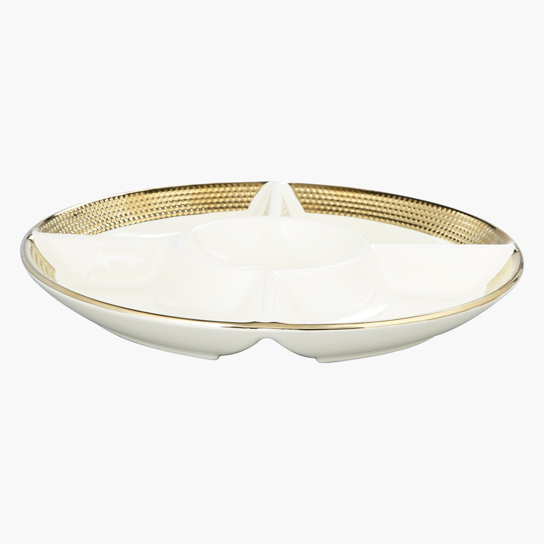 صحن بخمس أقسام وتصميم منقط من أوروم - 35 سم-hbxdecorandfurnishings-tabletop-serveware-image-1