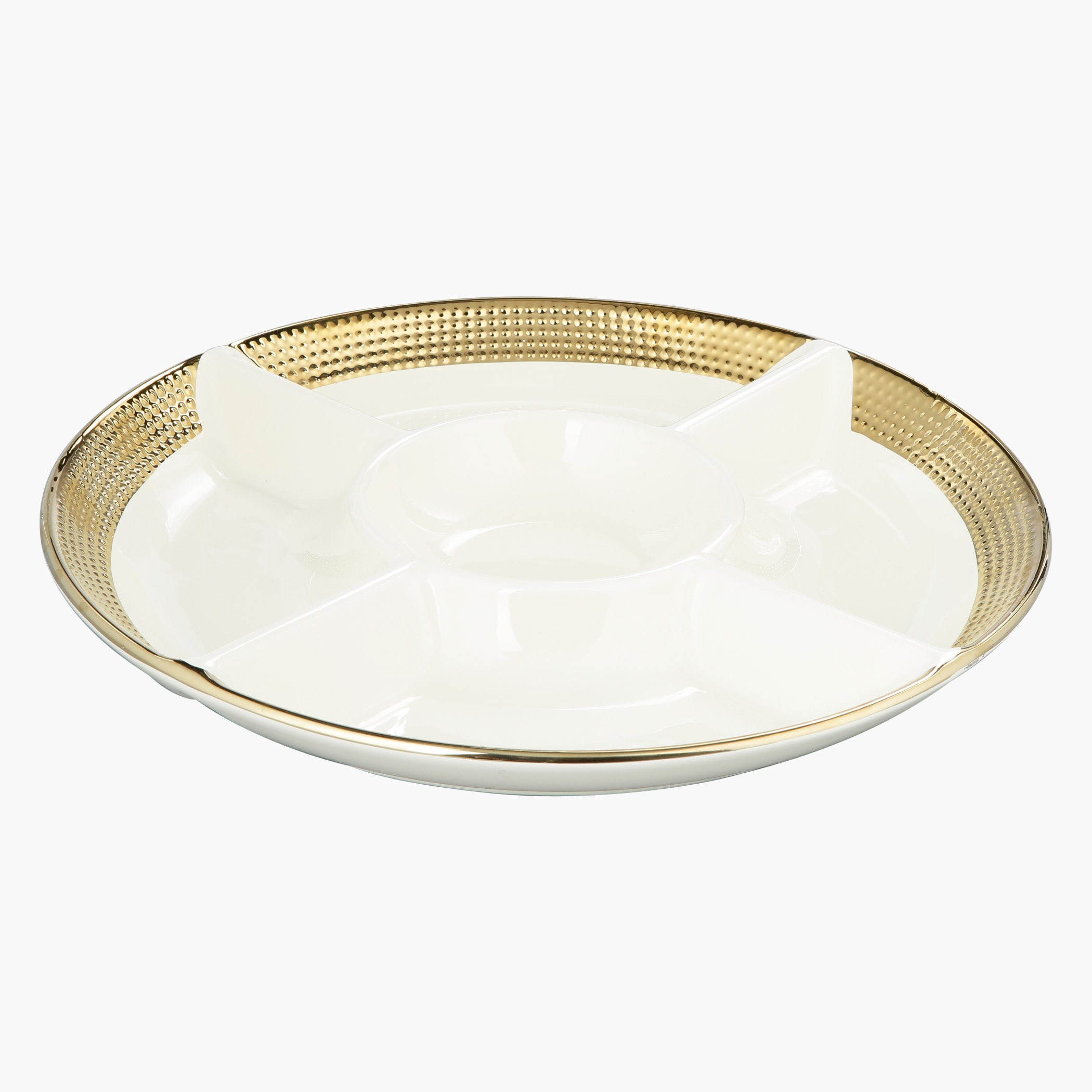 صحن بخمس أقسام وتصميم منقط من أوروم - 35 سم-hbxdecorandfurnishings-tabletop-serveware-image-2