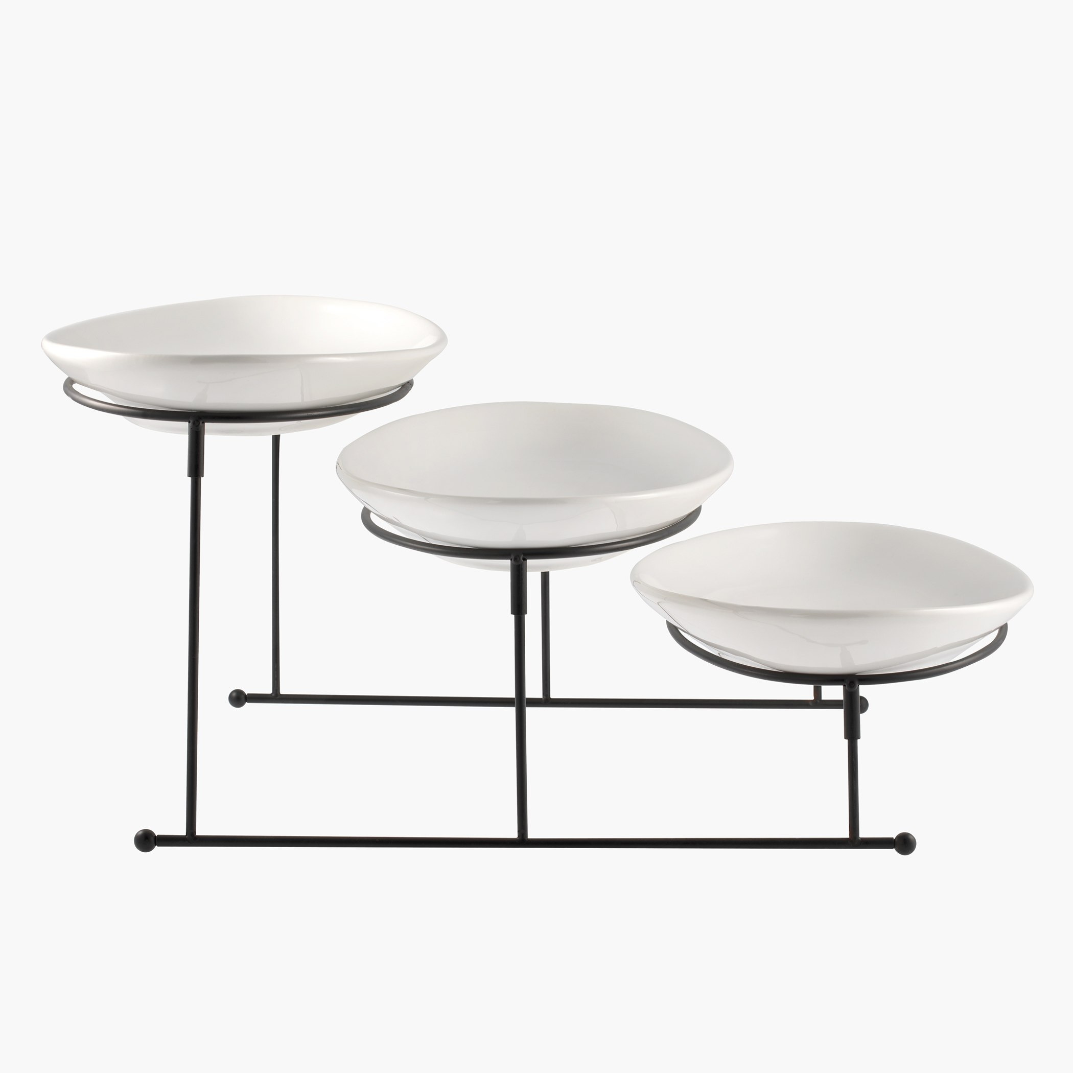 صحن بوفيه بيضاوي ثلاثي الطبقات للتقديم من نوفا-hbxdecorandfurnishings-tabletop-serveware-image-2