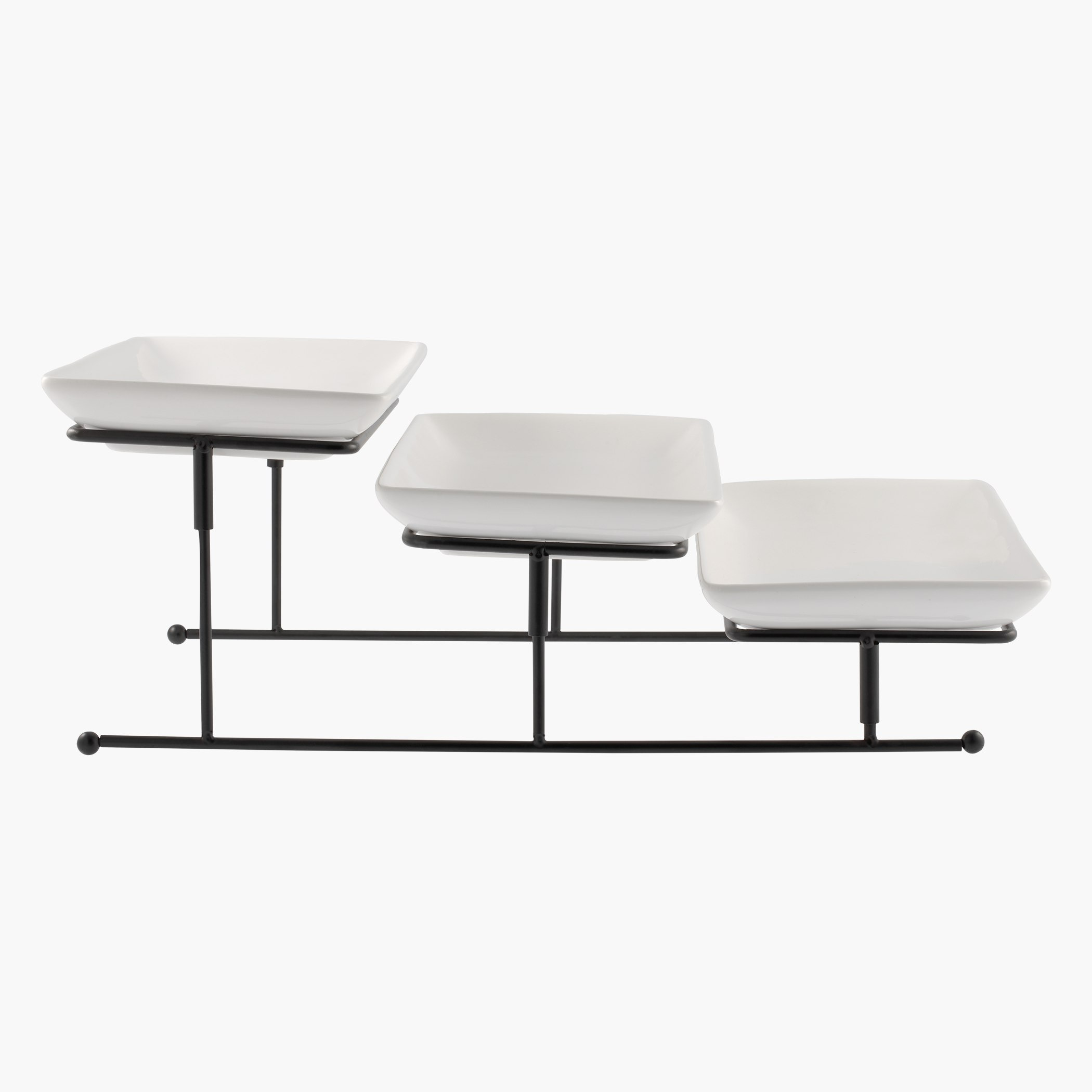 طقم صحن مستطيل ثلاثي الطبقات مع حامل نوفا-hbxdecorandfurnishings-tabletop-serveware-image-2