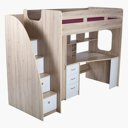 Cooper Xmore Single Loft Bed with Storage - 90x190 cms