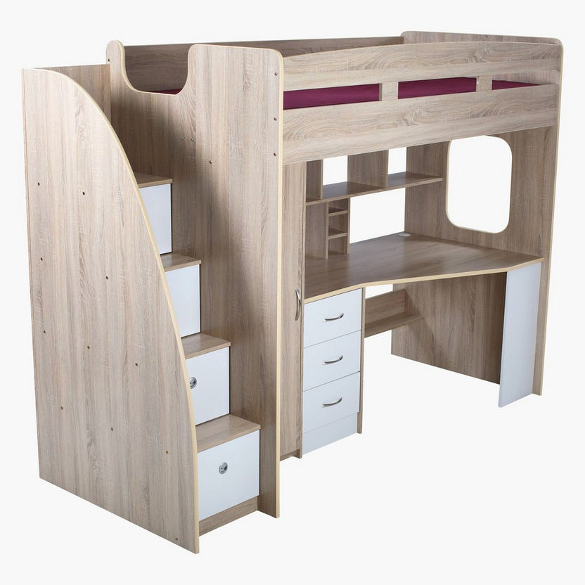Cooper Xmore Single Loft Bed with Storage - 90x190 cm-Single-image-0