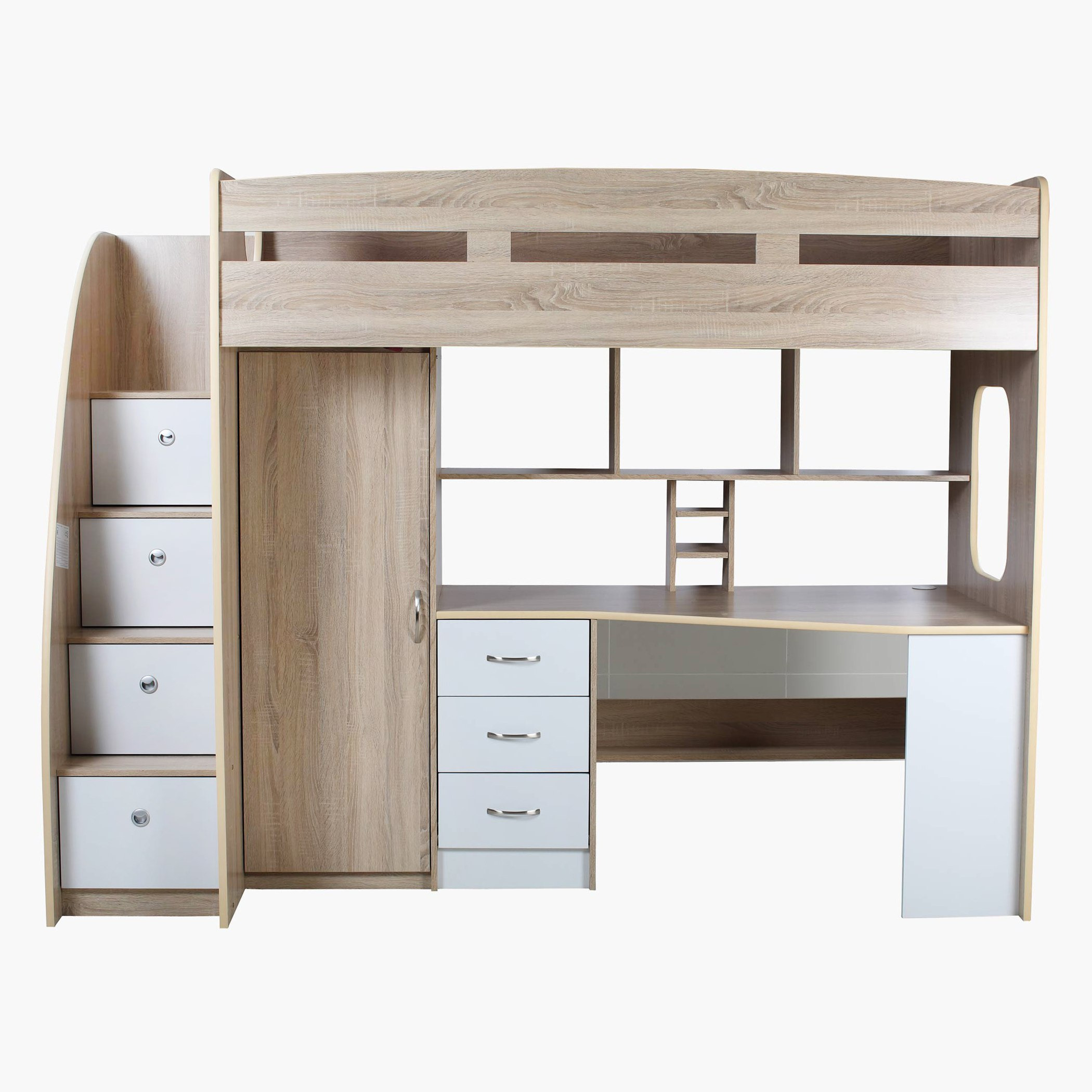 سرير مرتفع فردي بمساحة تخزين من كوبر إكسمور - 90x190 سم-hbxkidsandyouth-bedsandbedsets-bunkbeds-single-image-2