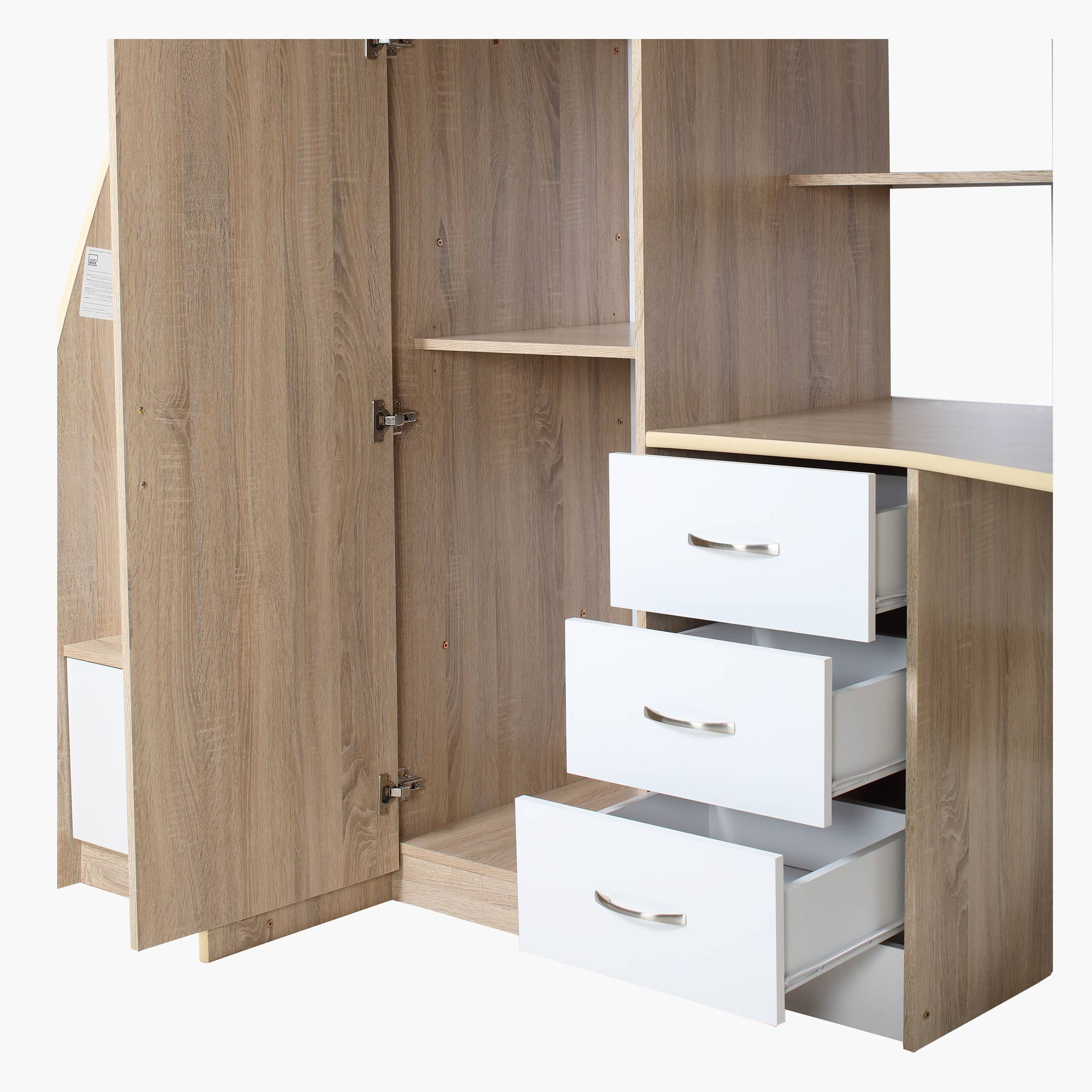 سرير مرتفع فردي بمساحة تخزين من كوبر إكسمور - 90x190 سم-hbxkidsandyouth-bedsandbedsets-bunkbeds-single-image-5