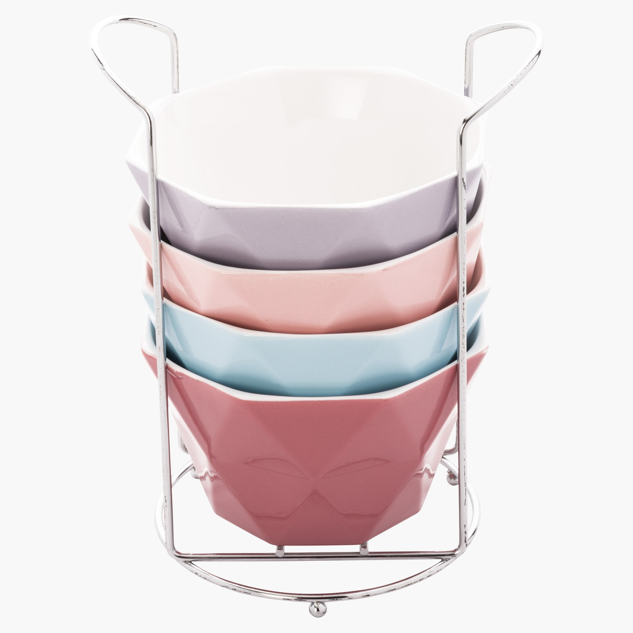 طقم أوعية حساء من أربع قطع مع حامل-hbxdecorandfurnishings-tabletop-crockery-image-2