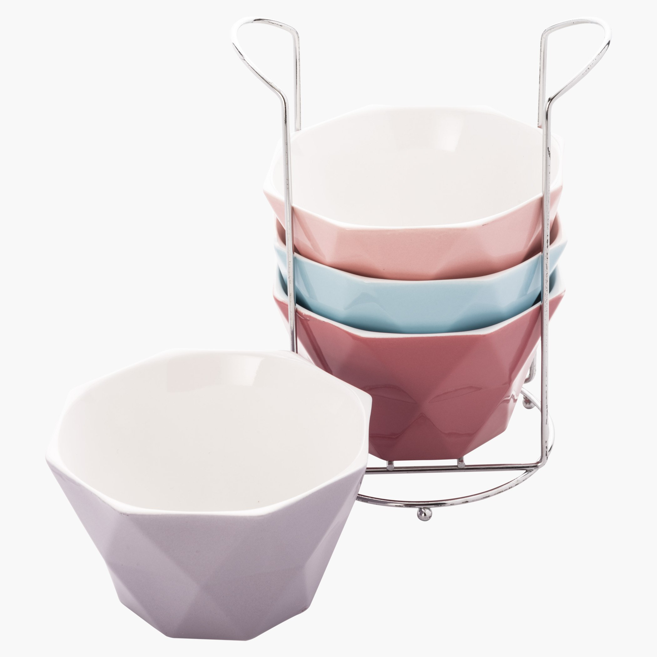 طقم أوعية حساء من أربع قطع مع حامل-hbxdecorandfurnishings-tabletop-crockery-image-3