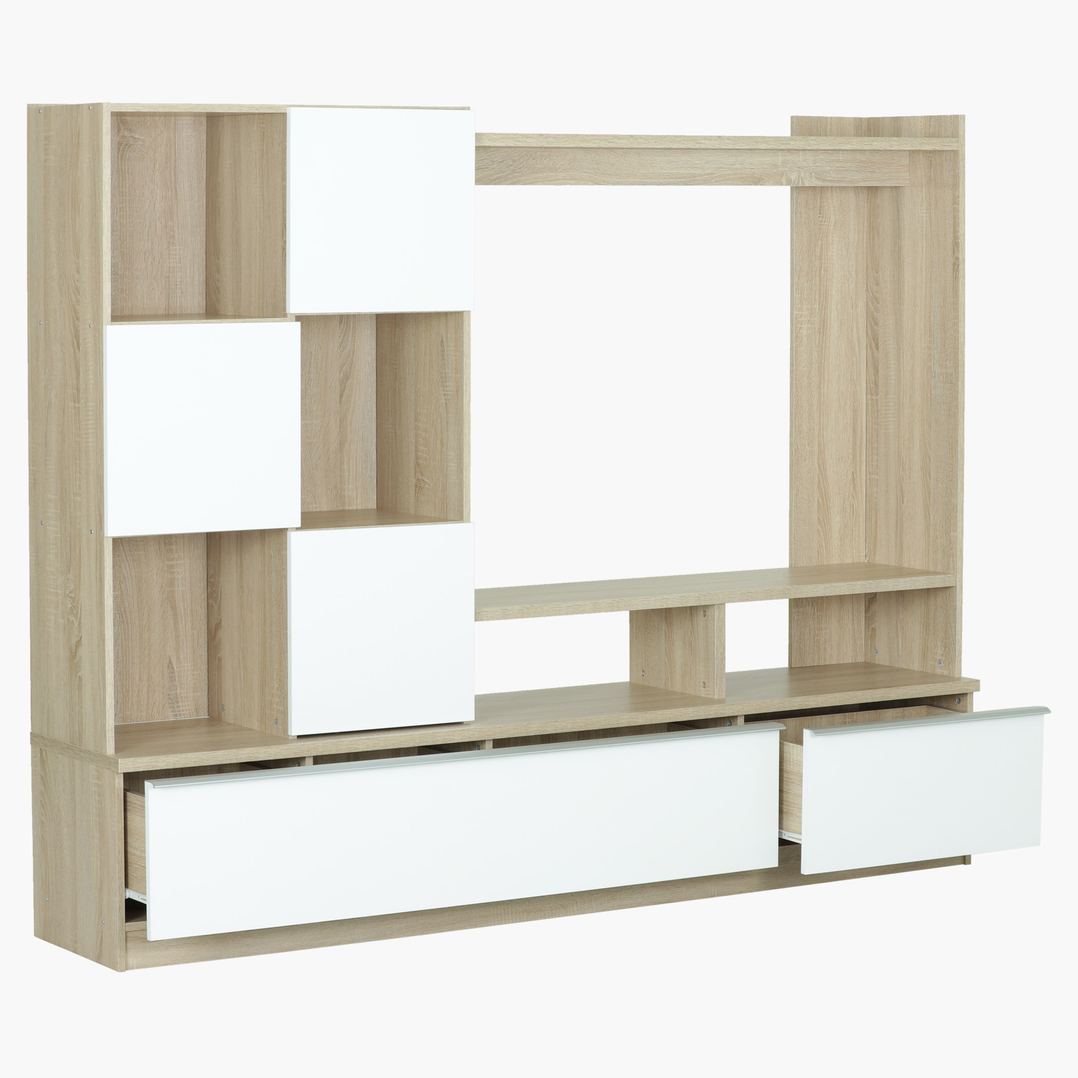وحدة عرض متعددة الاستخدامات من جالاكسي-hbxlivingroom-mediaunitsandstorage-wallunits-image-2
