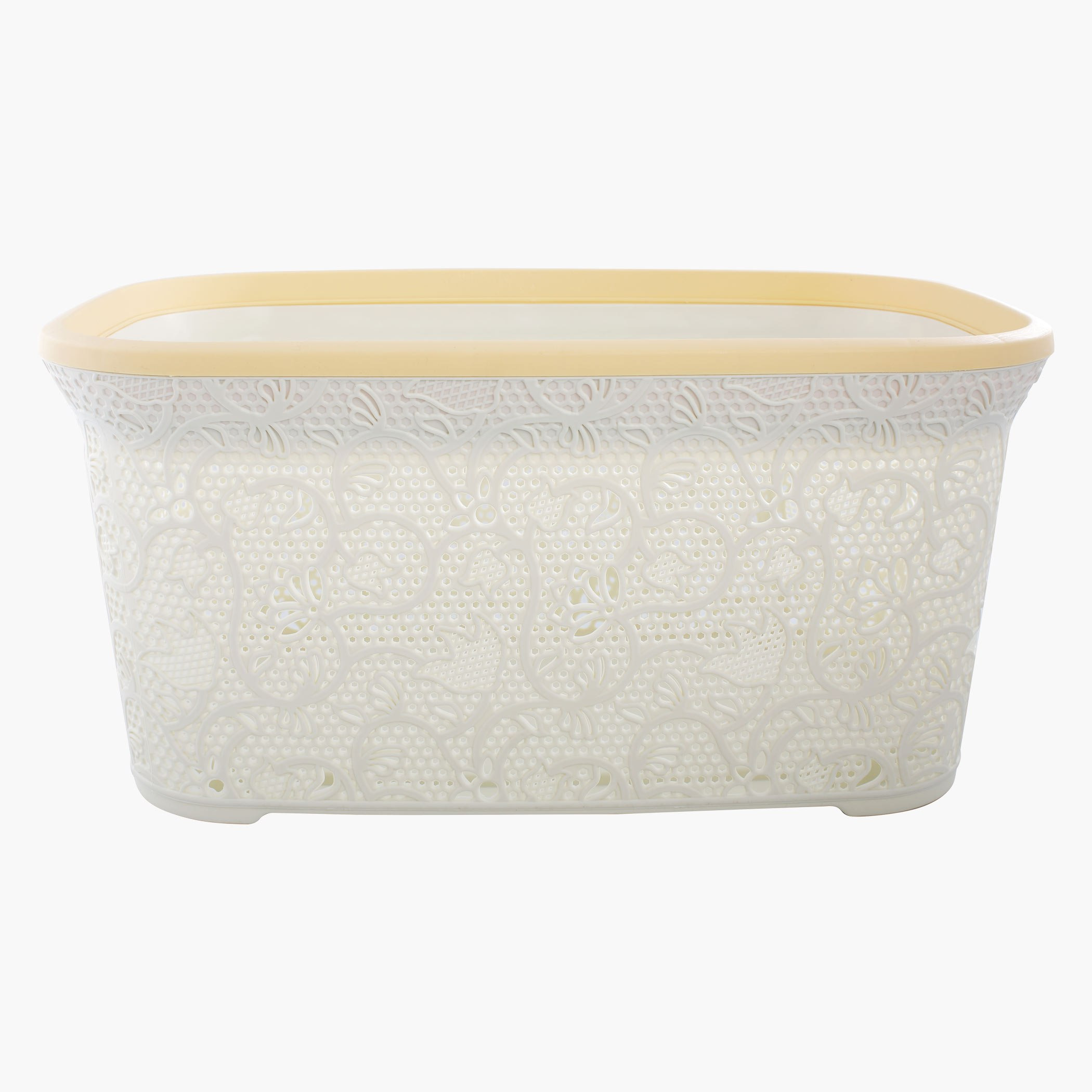 Lace Design Cornered Laundry Basket-hbxbathroom-bathroomstorage-laundryhampers-image-3