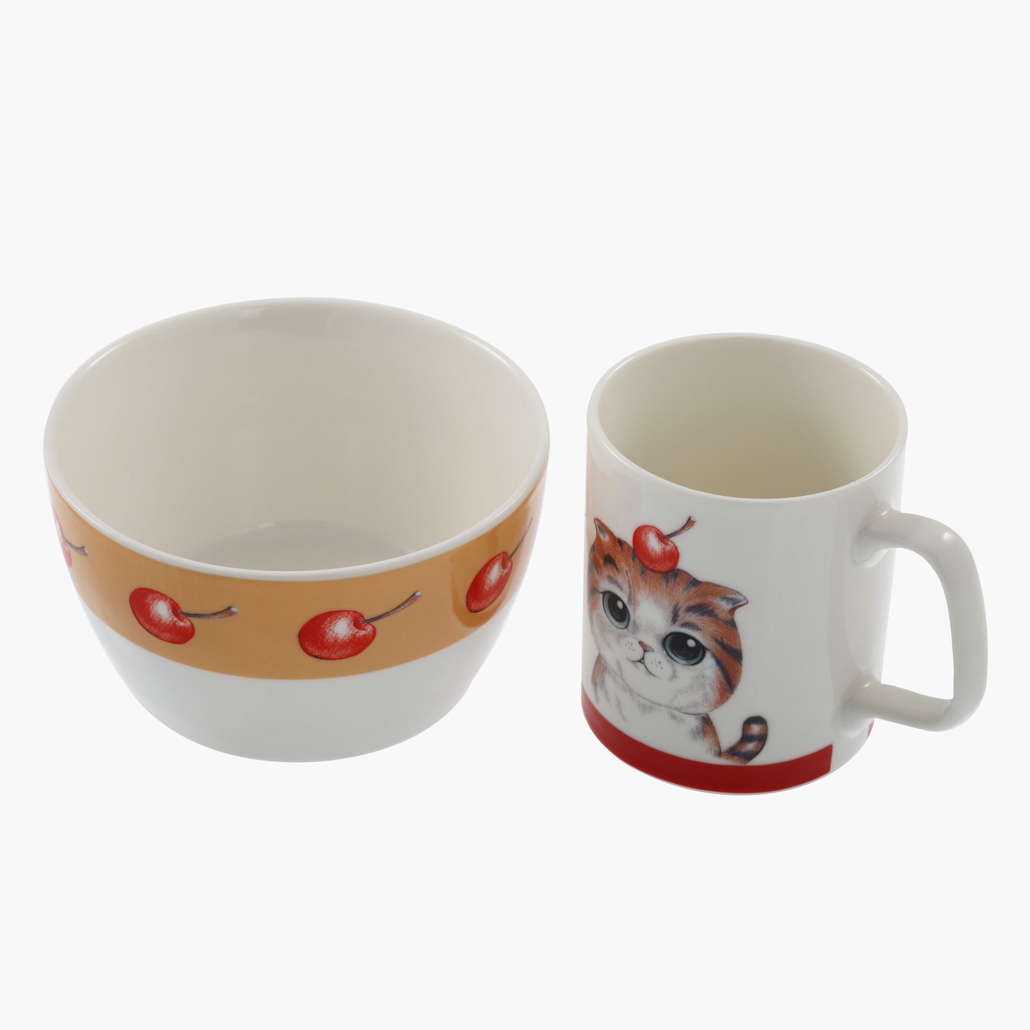طقم وعاء وكوب بنقش بطة مطبوع - قطعتين-hbxhomeware-hbxkidsandyouth-image-2