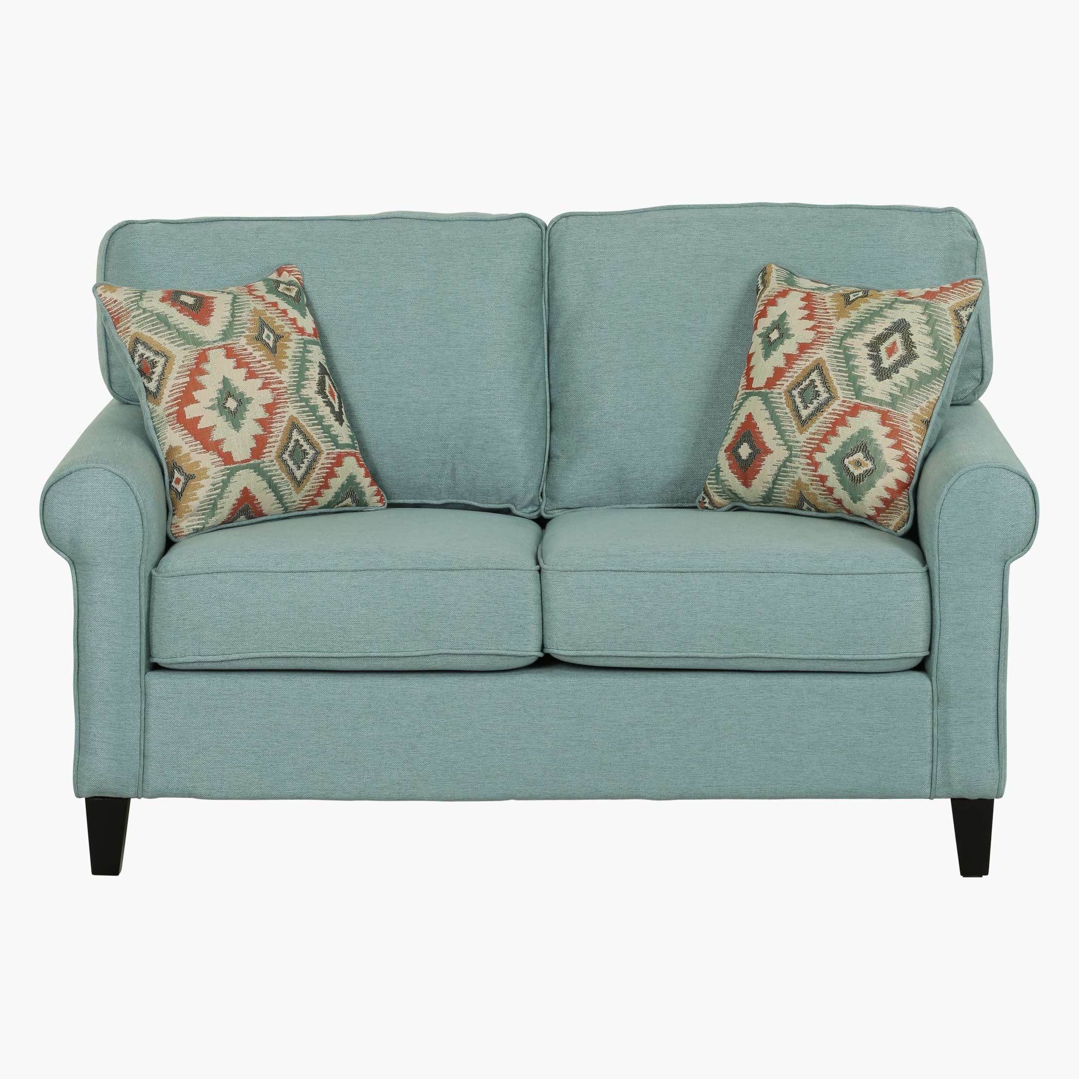 Angelic Oakwood 2-Seater Fabric Sofa with 2 Cushions-hbxlivingroom-sofasandarmchairs-sofas-image-1