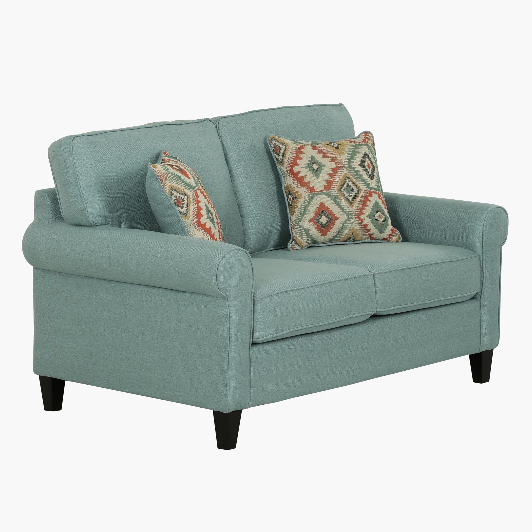 Angelic Oakwood 2-Seater Fabric Sofa with 2 Cushions-hbxlivingroom-sofasandarmchairs-sofas-image-2