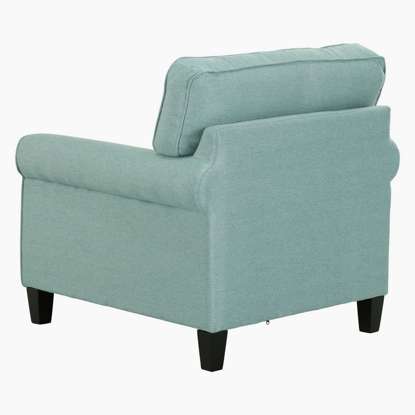 Angelic Oakwood Fabric Sofa with Cushion-Armchairs-image-2