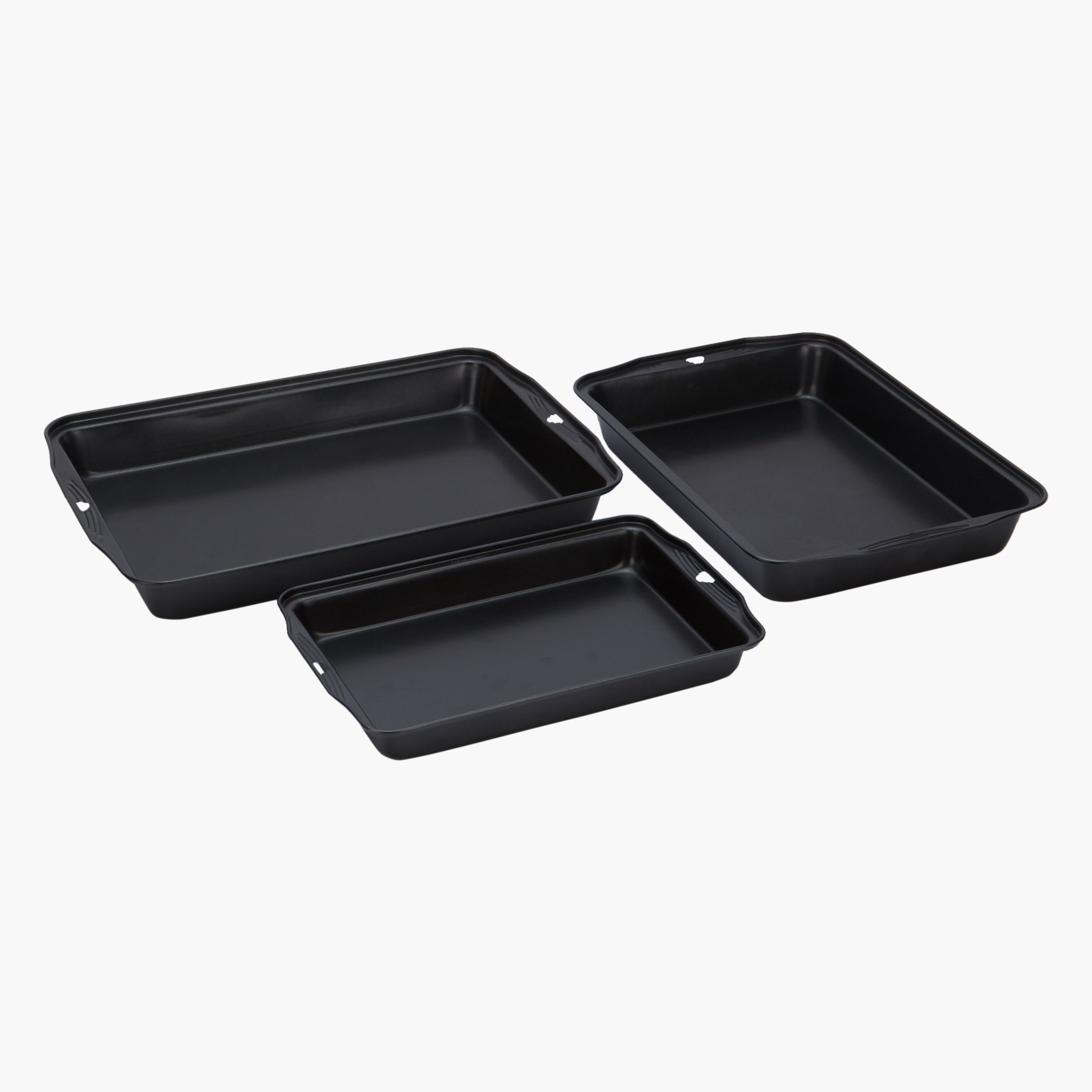 مقلاة شواء غير لاصقة كريستال - طقم من 3 قطع-hbxkitchen-bakeware-image-2