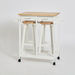 Basil Kitchen Trolley with 2 Stools-Two Seater-thumbnailMobile-11