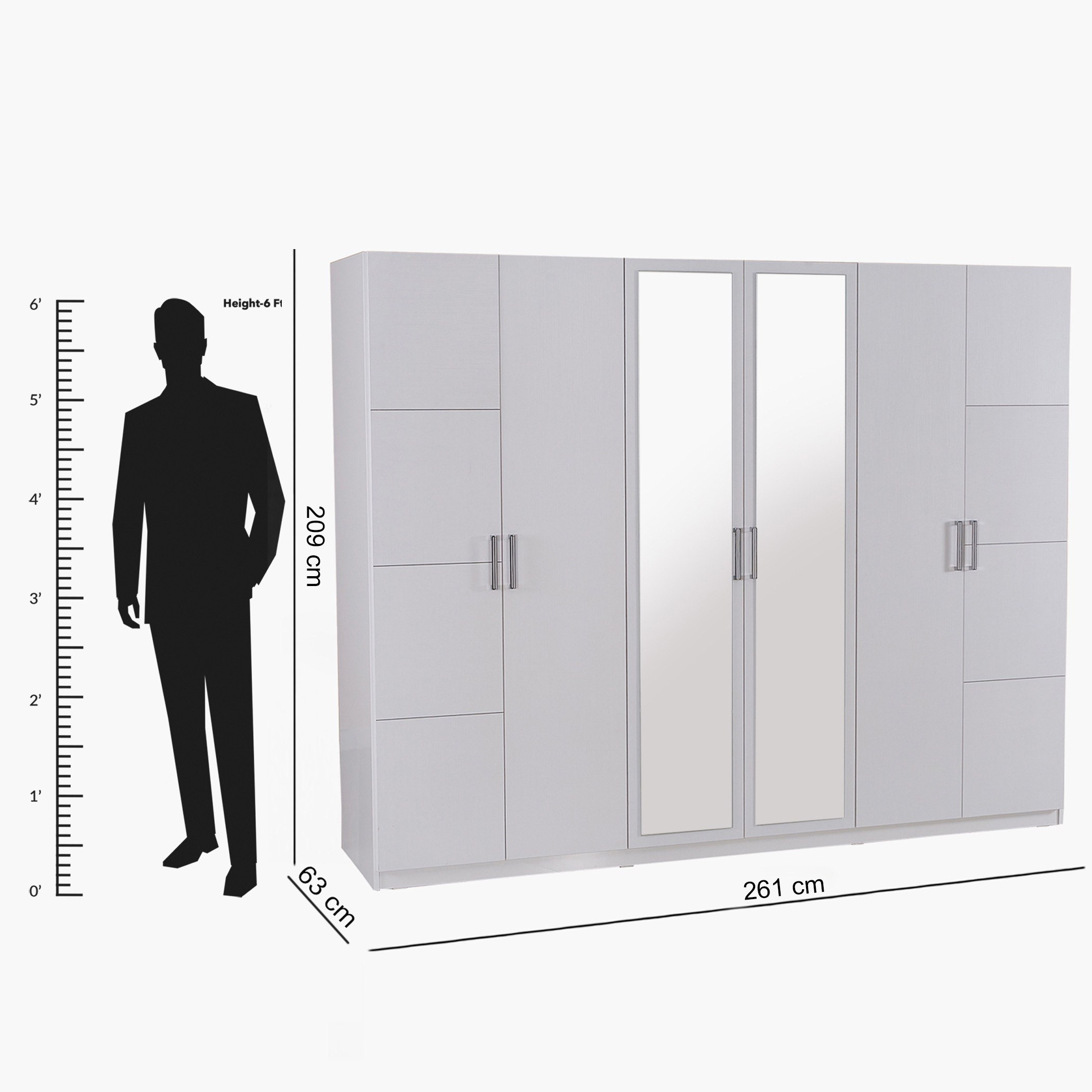 دولاب بـ6 أبواب ومرآتين من سنوي-hbxfurniture-wardrobes-image-9