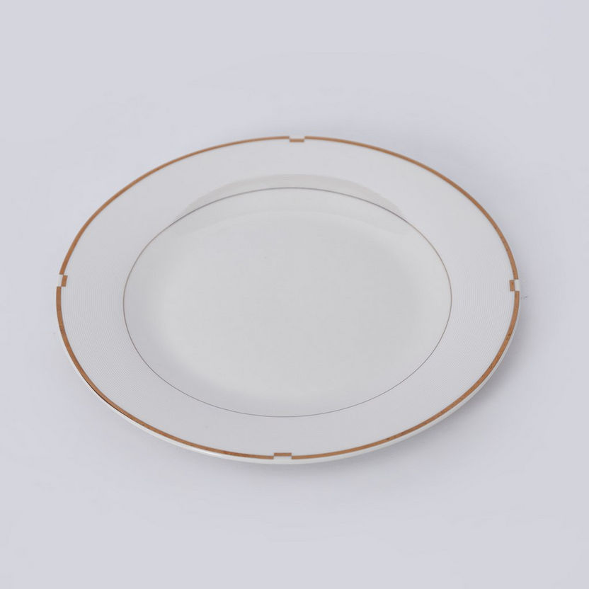 Gold Rib Porcelain Dinner Plate - 26 cm-Crockery-image-3