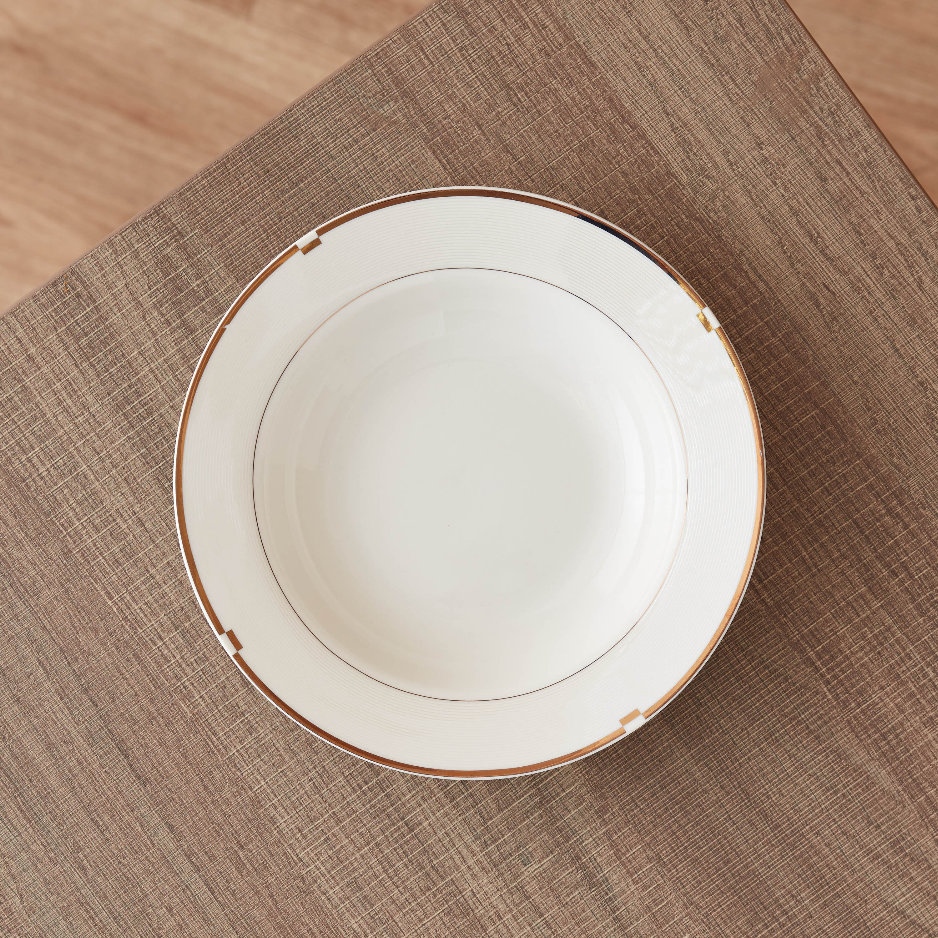 صحن شوربة بورسلان - جولد ريب - 20 سم-hbxdecorandfurnishings-tabletop-crockery-image-1
