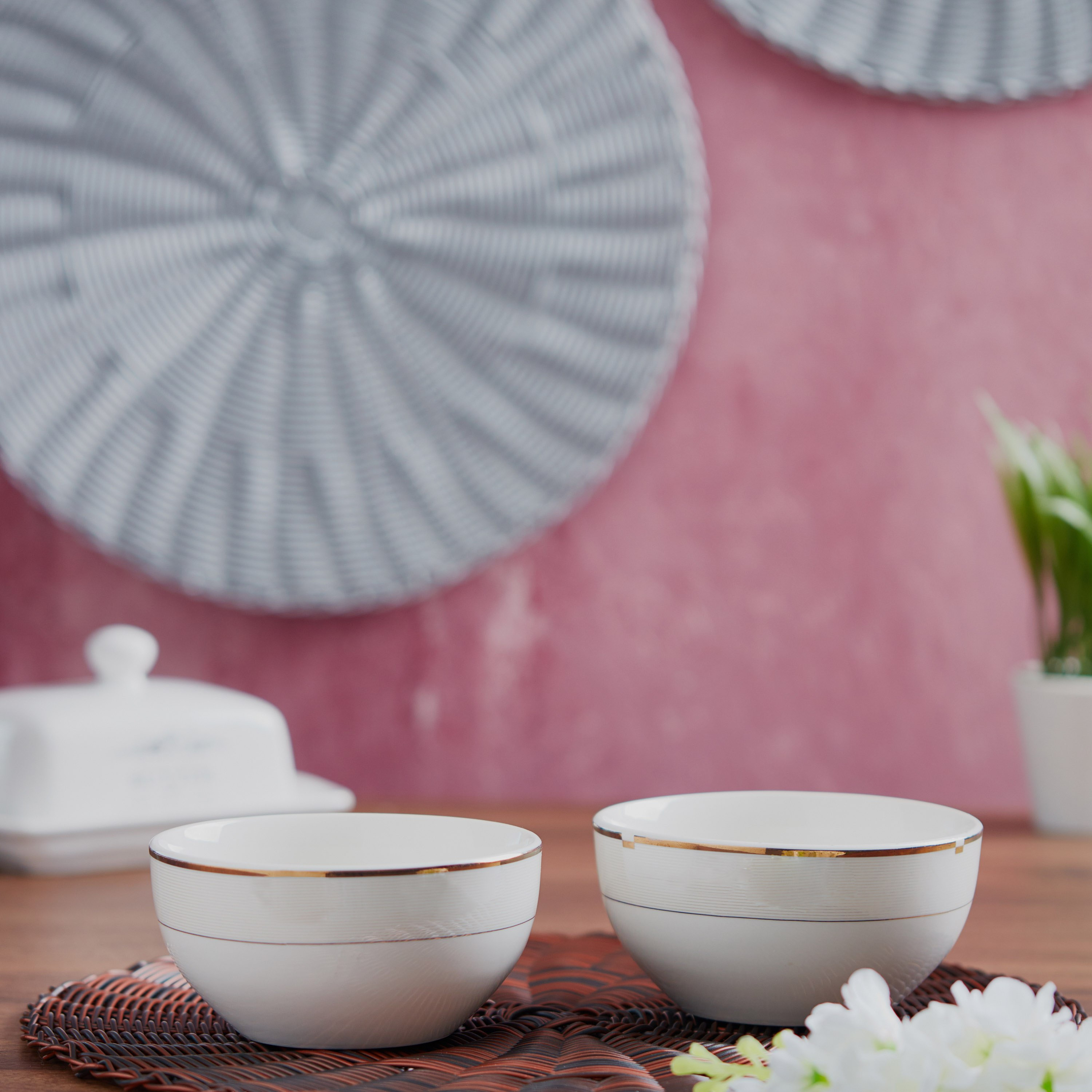 وعاء حبوب بورسلين من جولد ريب - 14 سم -hbxdecorandfurnishings-tabletop-crockery-image-1