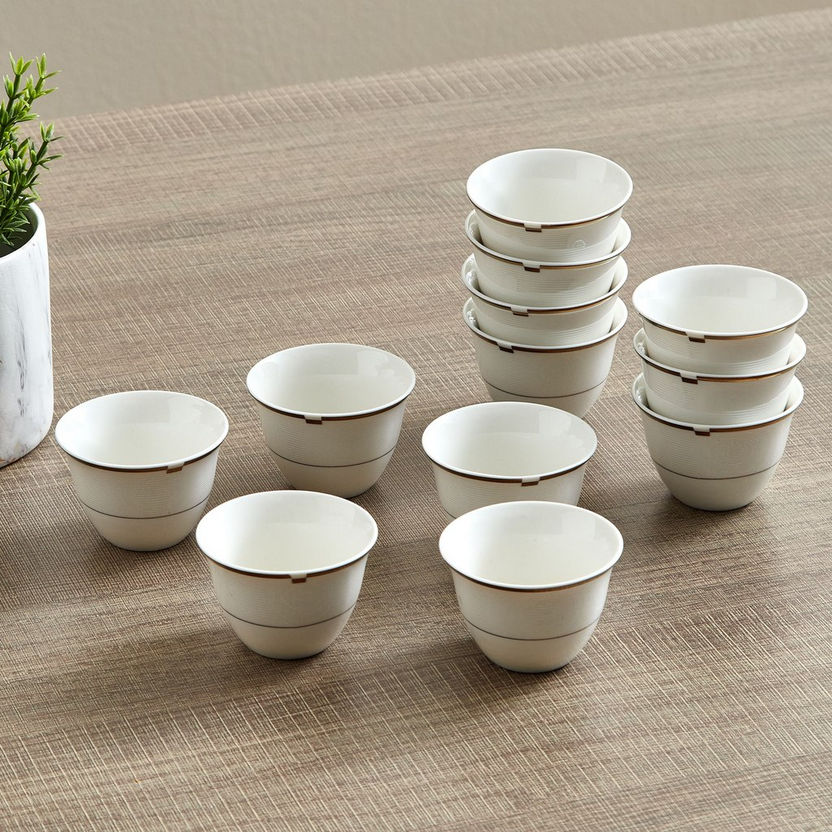 Gold Rib Cava Cup - Set of 12-Coffee & Tea Sets-image-0
