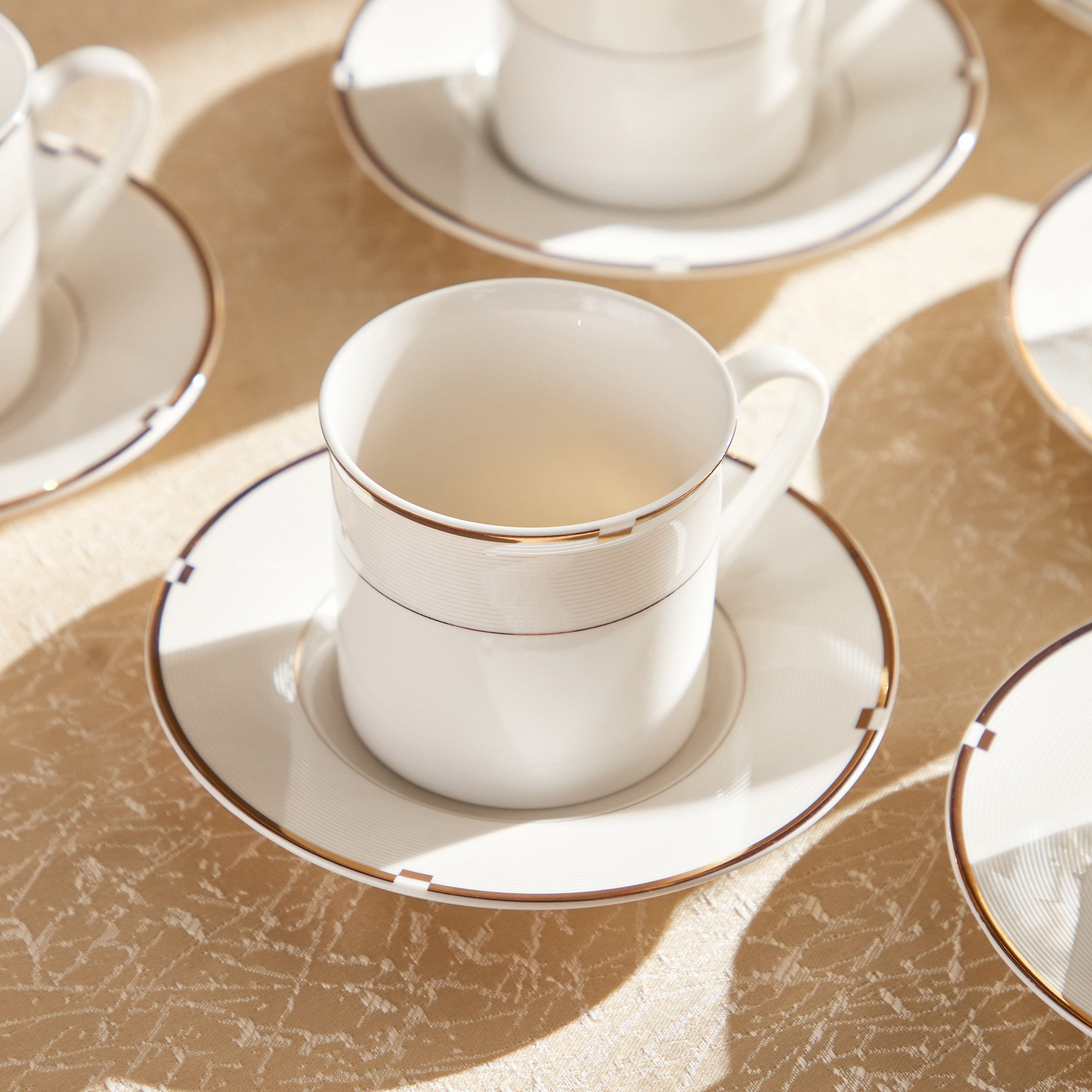 فناجين وصحون 12 قطعة من جولد ريب -hbxhomeware-diningandtabletop-coffeeandteasets-image-3