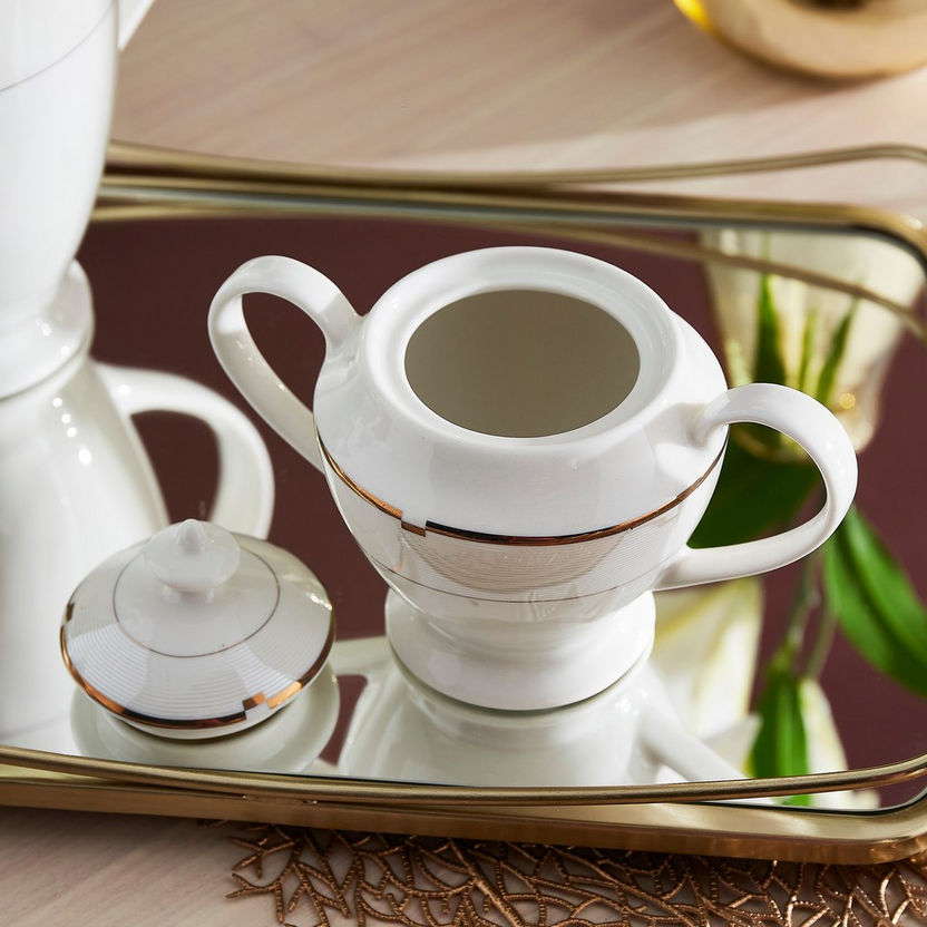 Gold Rib Sugar Pot-Coffee and Tea Sets-image-1