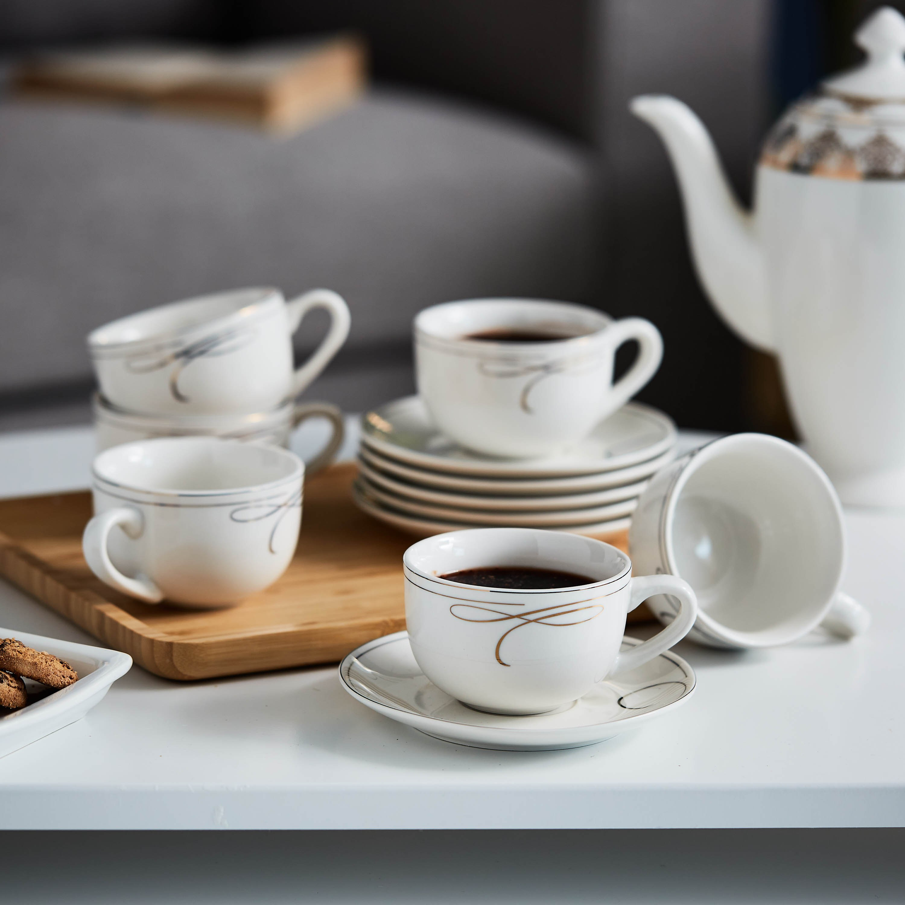 طقم فناجين وصحون - 12 قطعة من فاليري-hbxhomeware-diningandtabletop-coffeeandteasets-image-1
